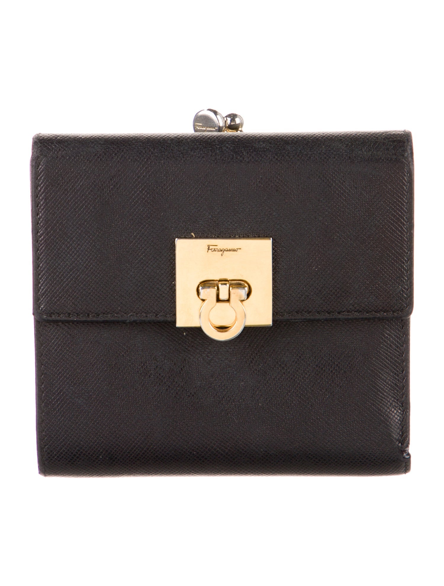 Salvatore Ferragamo Leather Compact Wallet