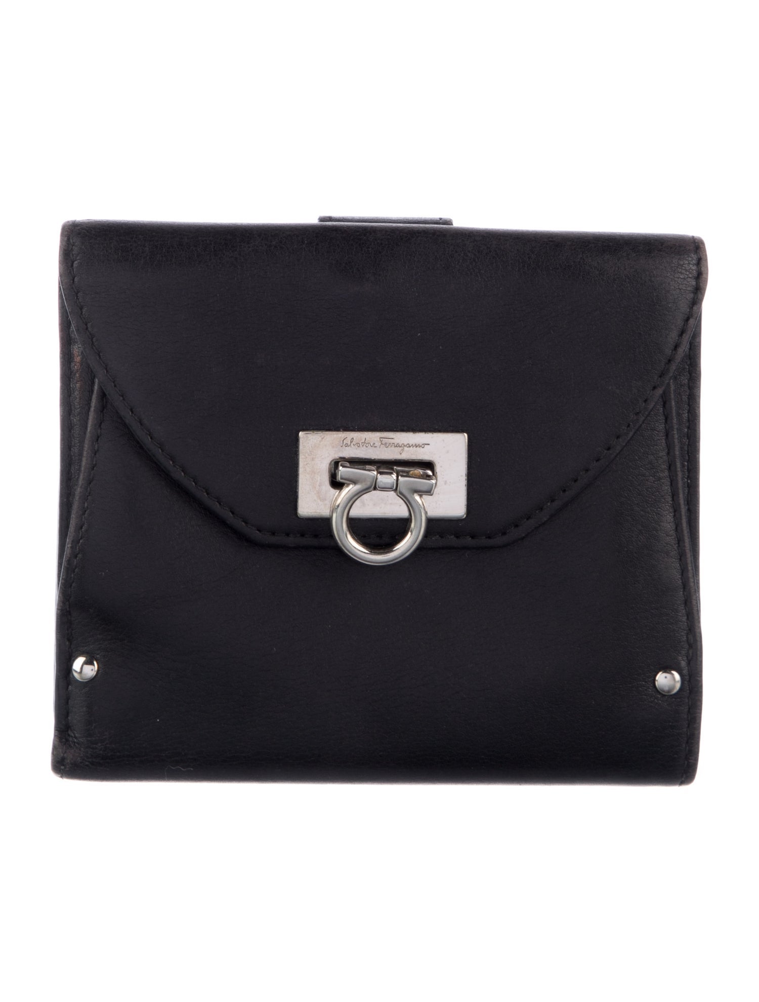 Salvatore Ferragamo Leather Compact Wallet