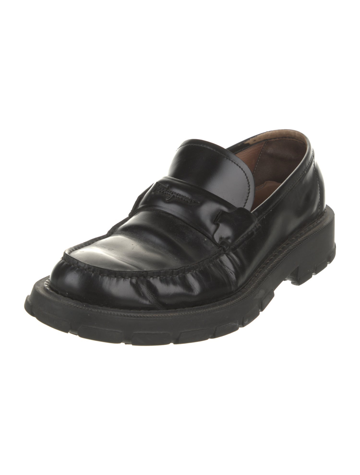 Salvatore Ferragamo Leather Dress Loafers