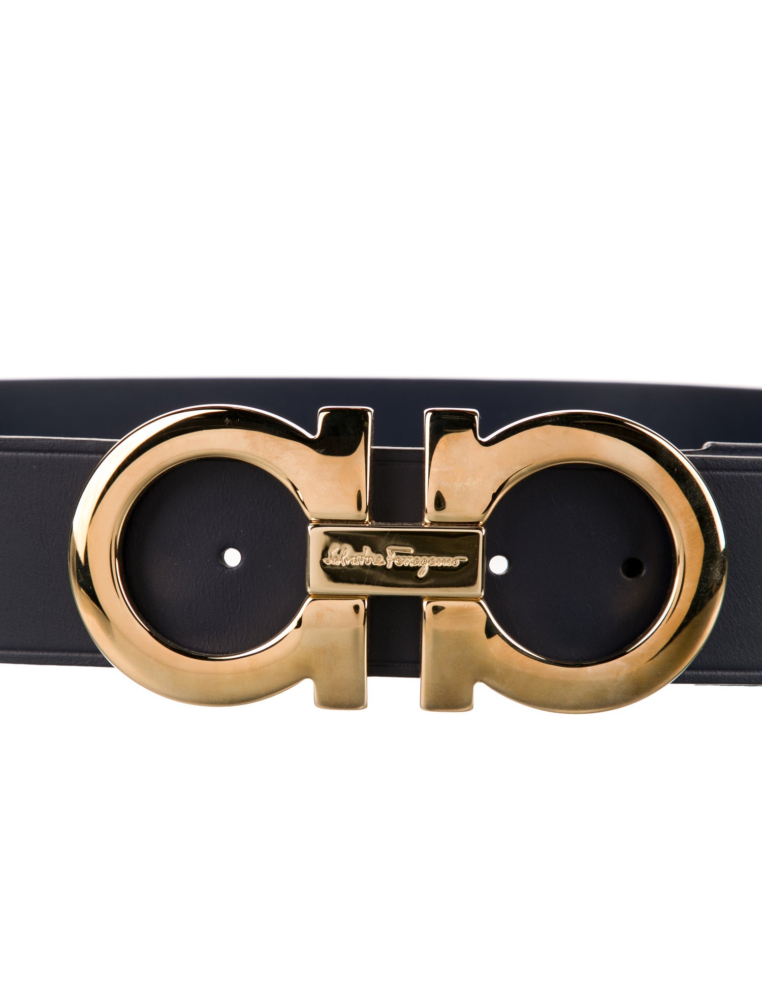 Salvatore Ferragamo Leather Belt Kit w/ Tags