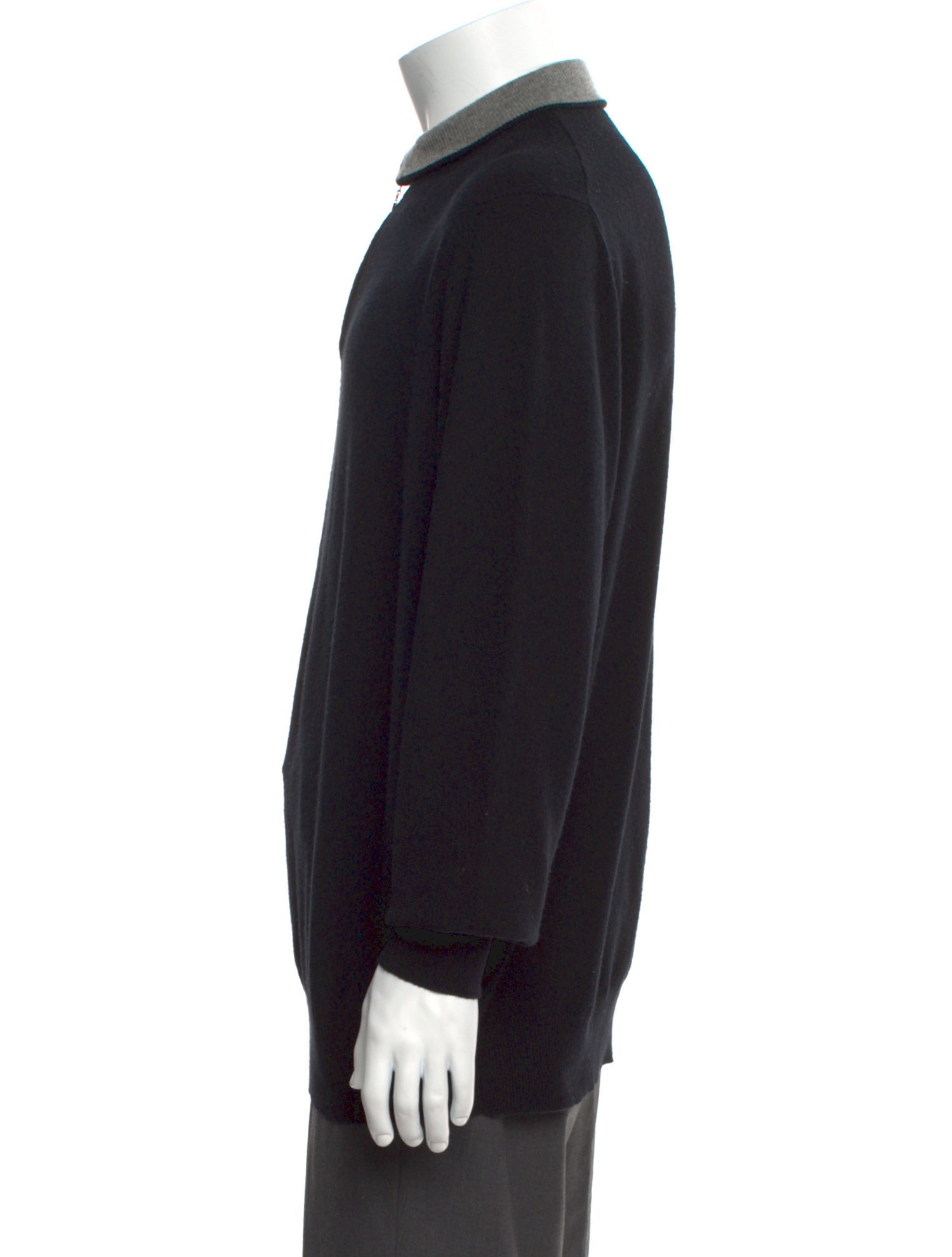 Salvatore Ferragamo Cashmere Mock Neck Polo Sweater