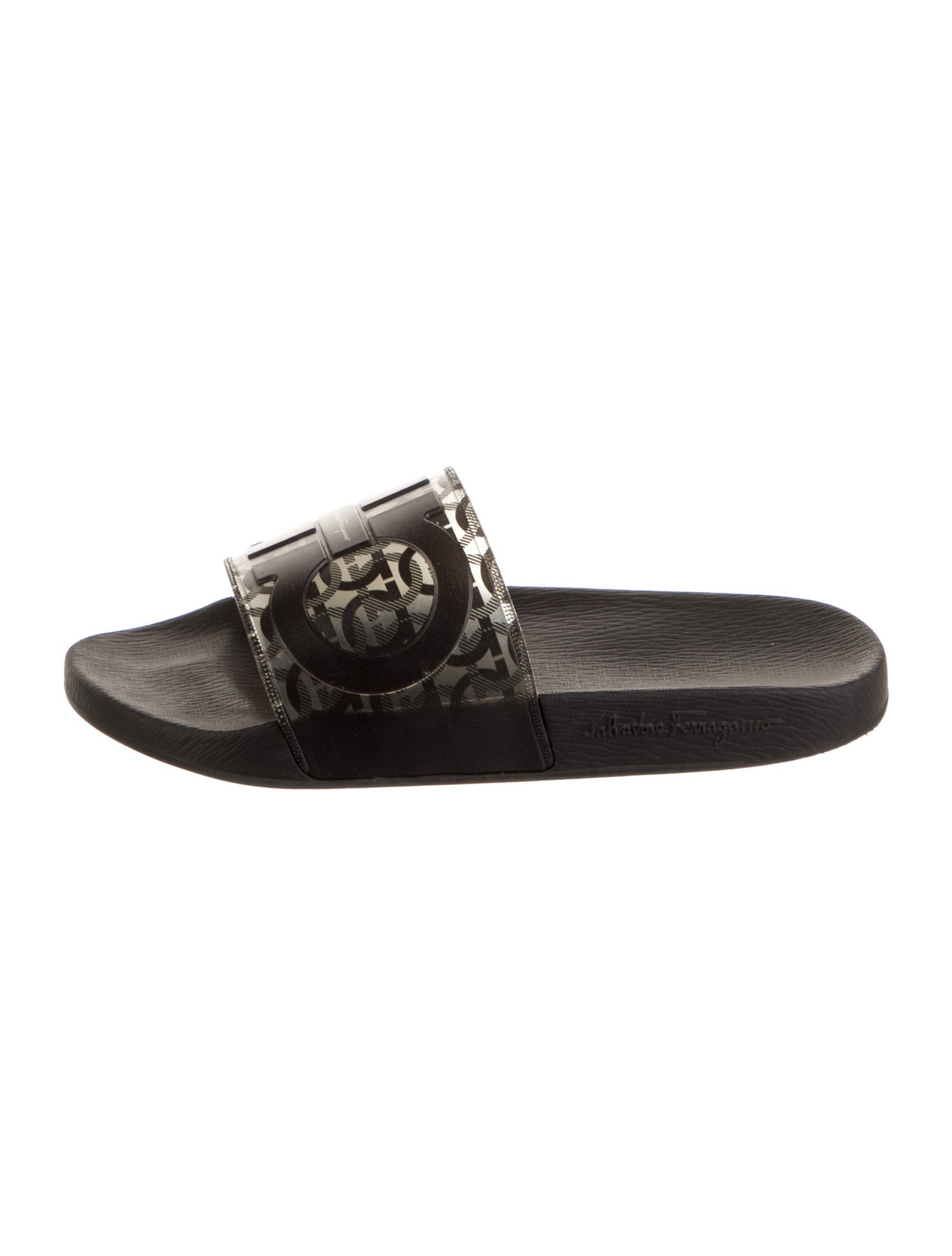 Salvatore Ferragamo Rubber Printed Slides