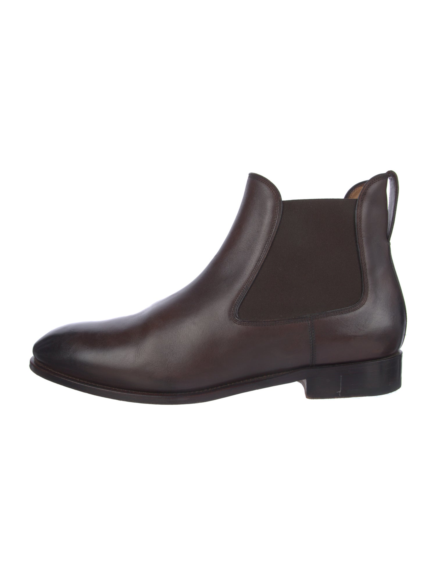 Salvatore Ferragamo Leather Chelsea Boots