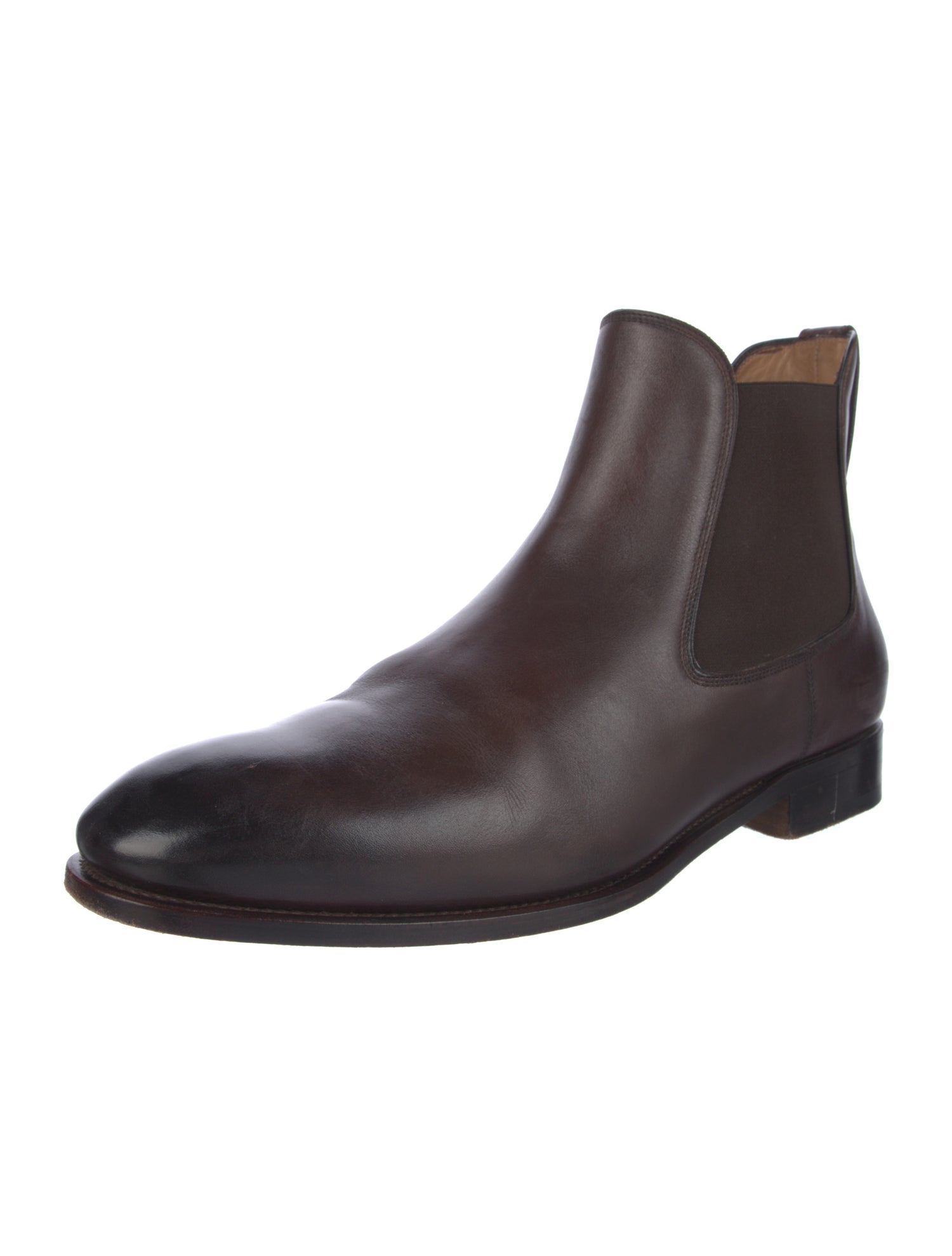 Salvatore Ferragamo Leather Chelsea Boots