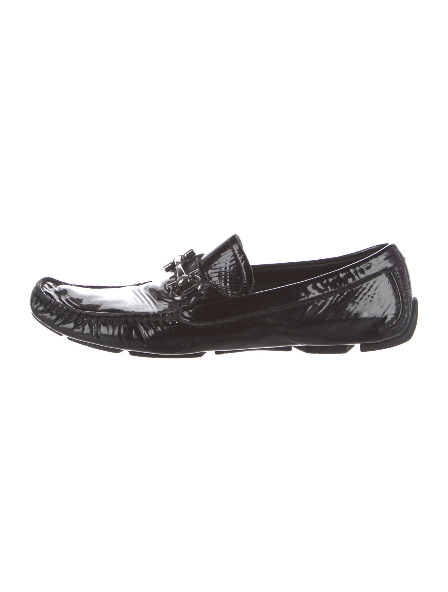 Salvatore Ferragamo Patent Leather Drivers
