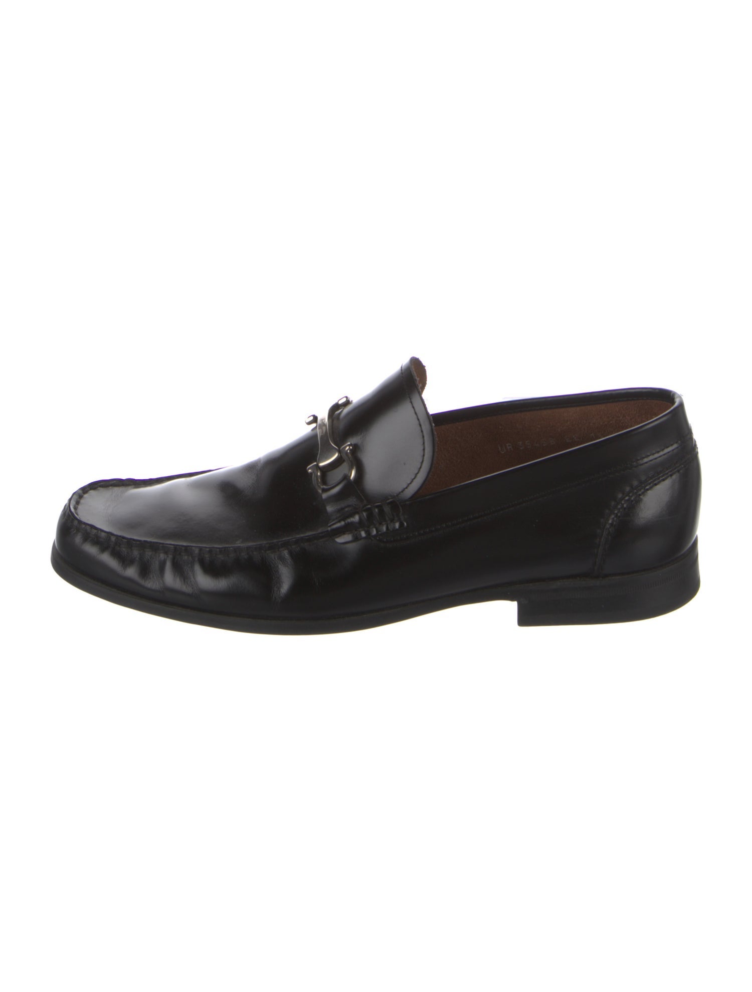 Salvatore Ferragamo Gancini Logo Leather Dress Loafers