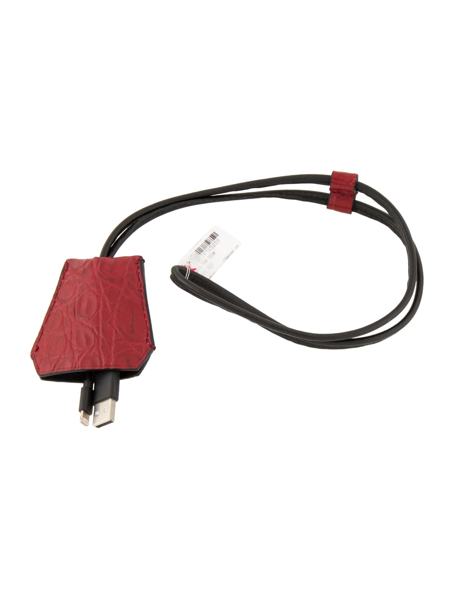 Salvatore Ferragamo Leather lighting cable charger