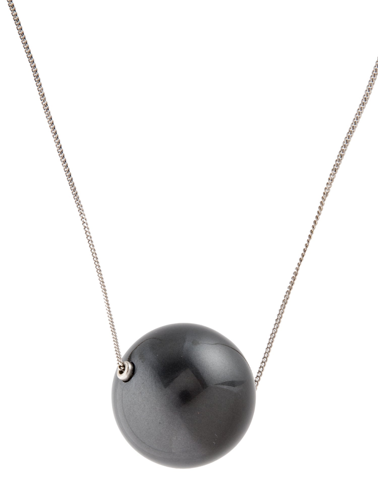 Salvatore Ferragamo Faux Pearl Pendant Necklace