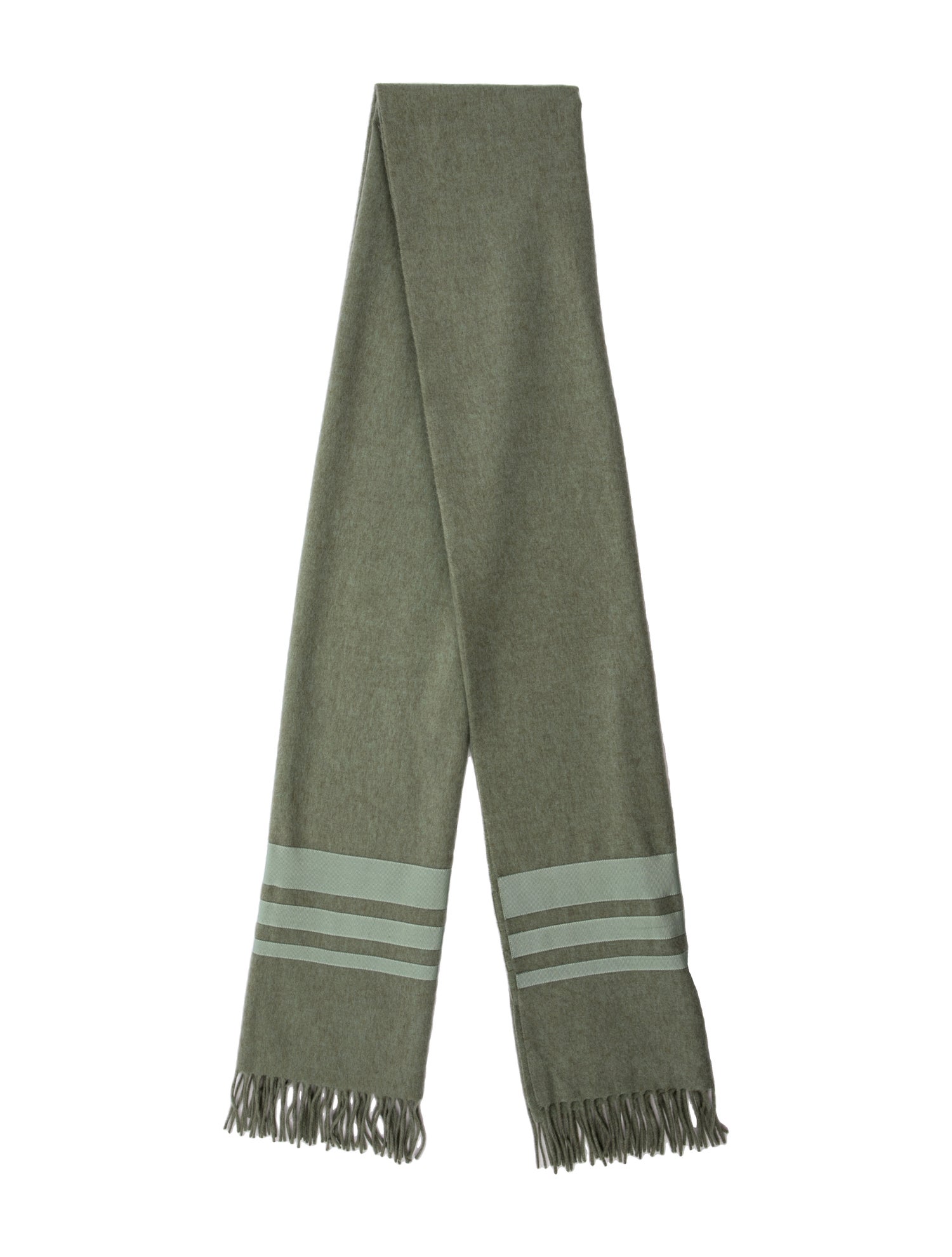 Salvatore Ferragamo Cashmere Striped Scarf