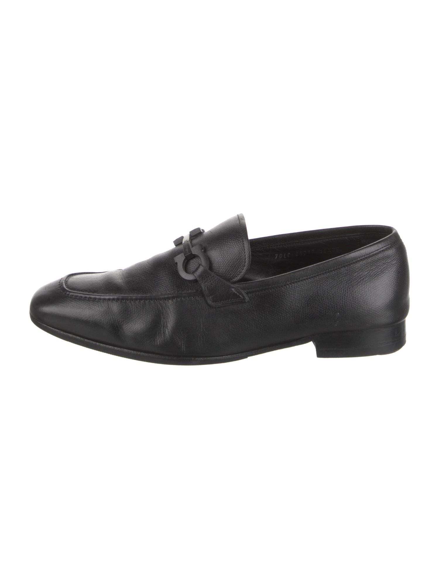 Salvatore Ferragamo Gancini Logo Leather Dress Loafers