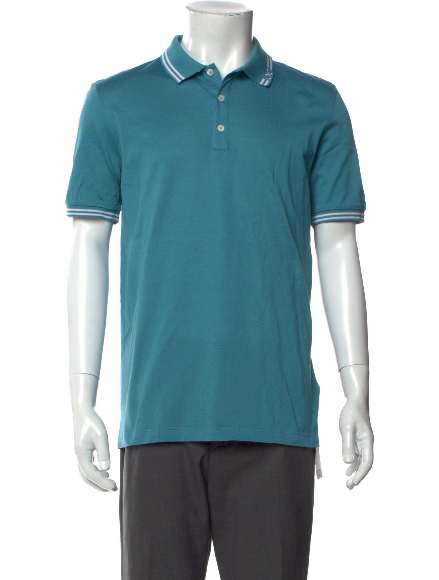 Salvatore Ferragamo Collar Short Sleeve Polo Shirt