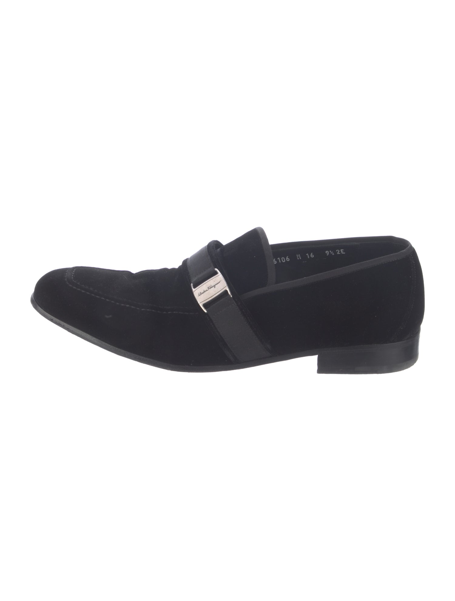 Salvatore Ferragamo Velvet Dress Loafers