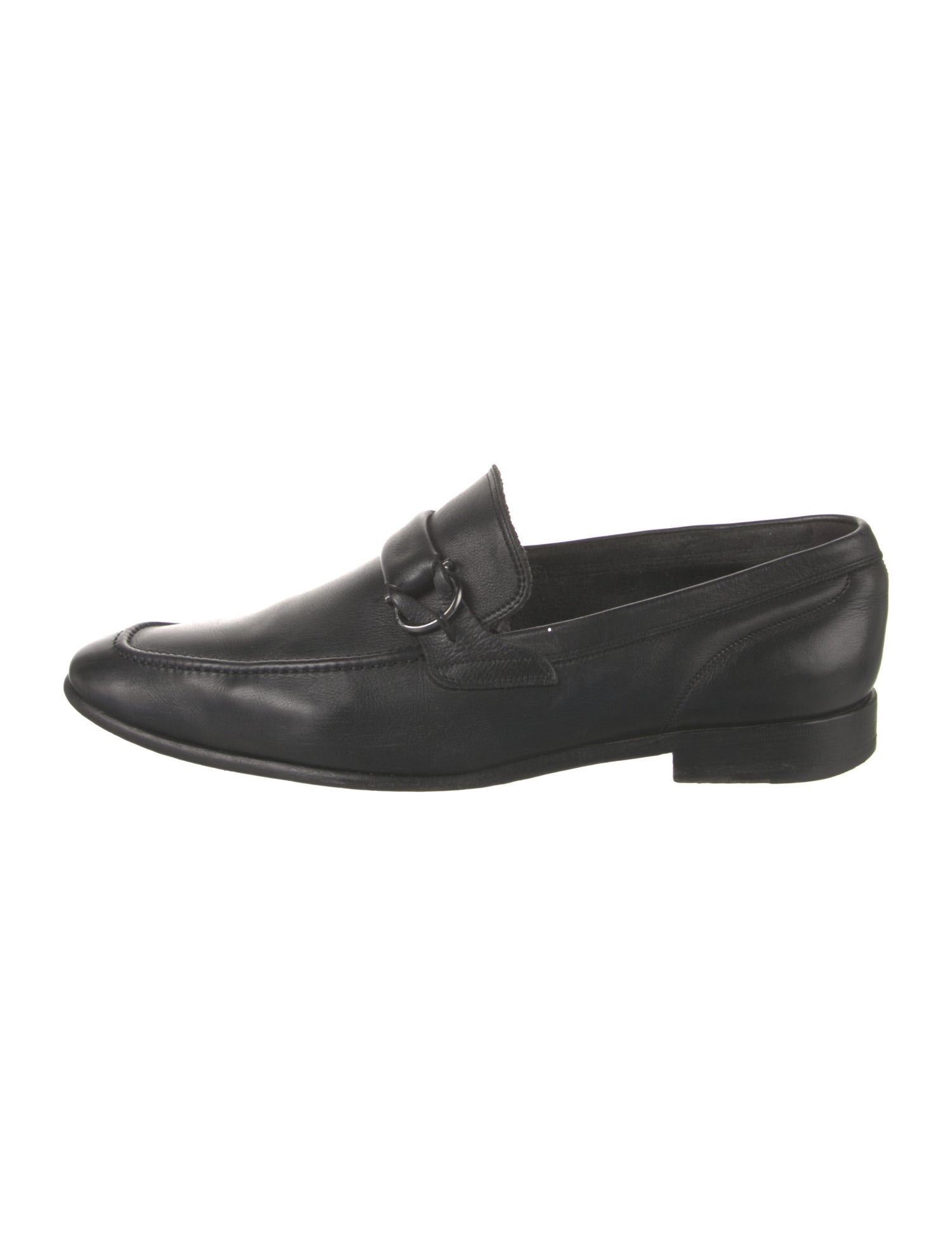 Salvatore Ferragamo Leather Monk Straps