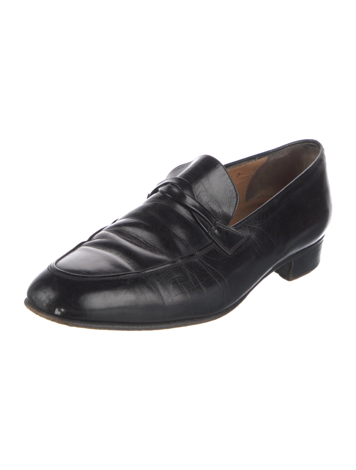Salvatore Ferragamo Leather Lasercut Accents Oxfords