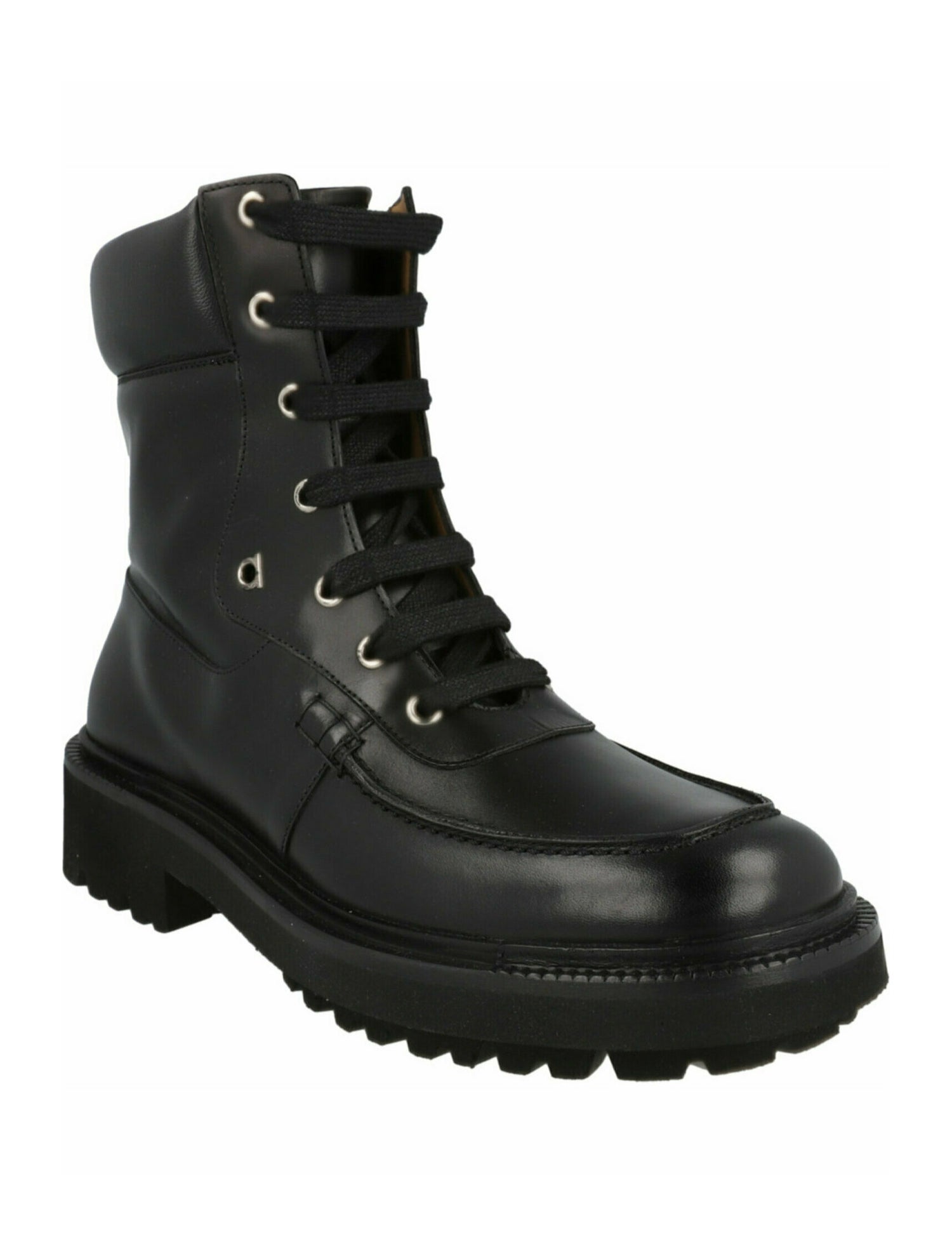 Salvatore Ferragamo Calf Leather Combat Boots w/ Tags