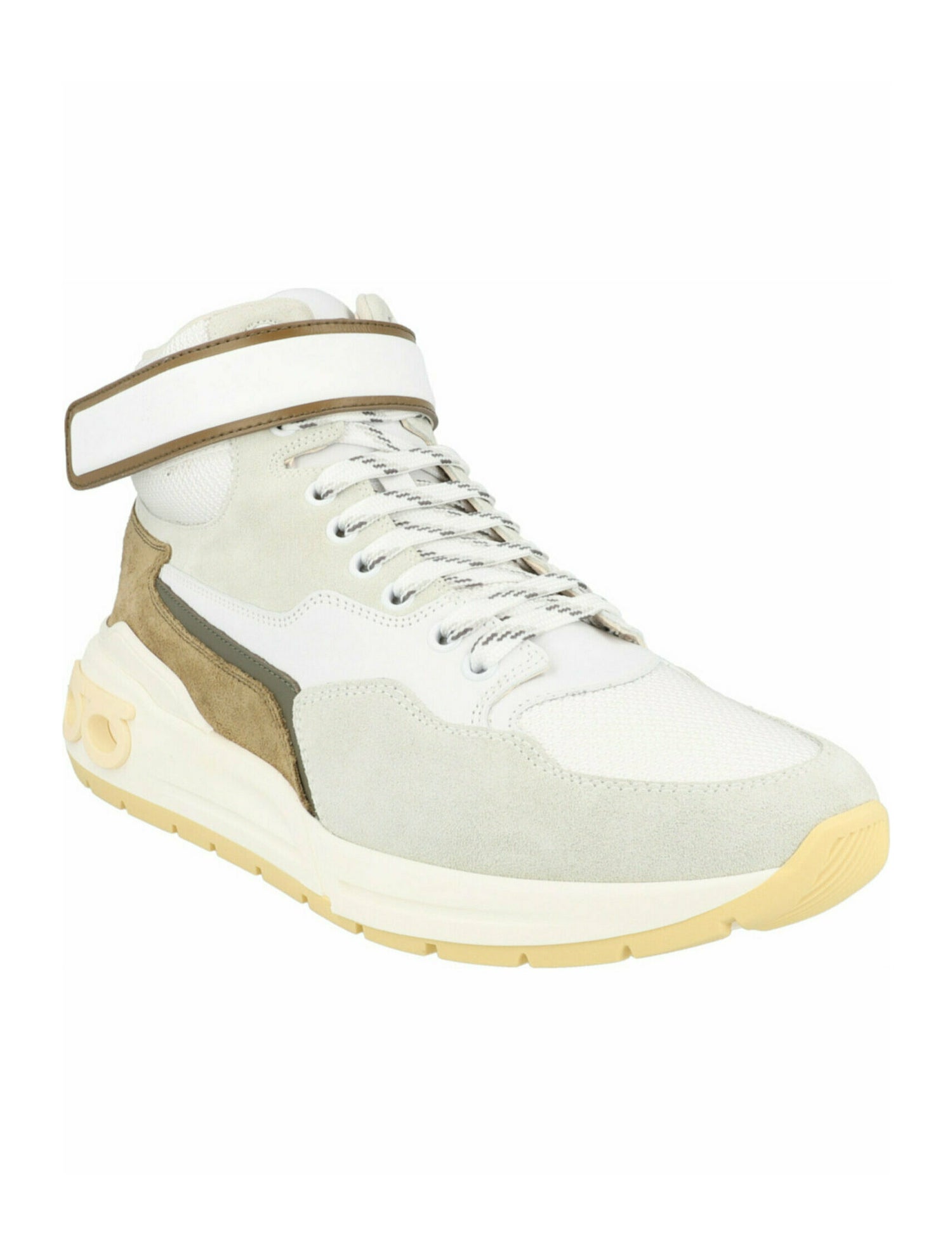 Salvatore Ferragamo Gancini Logo Calf Leather Athletic Sneakers w/ Tags