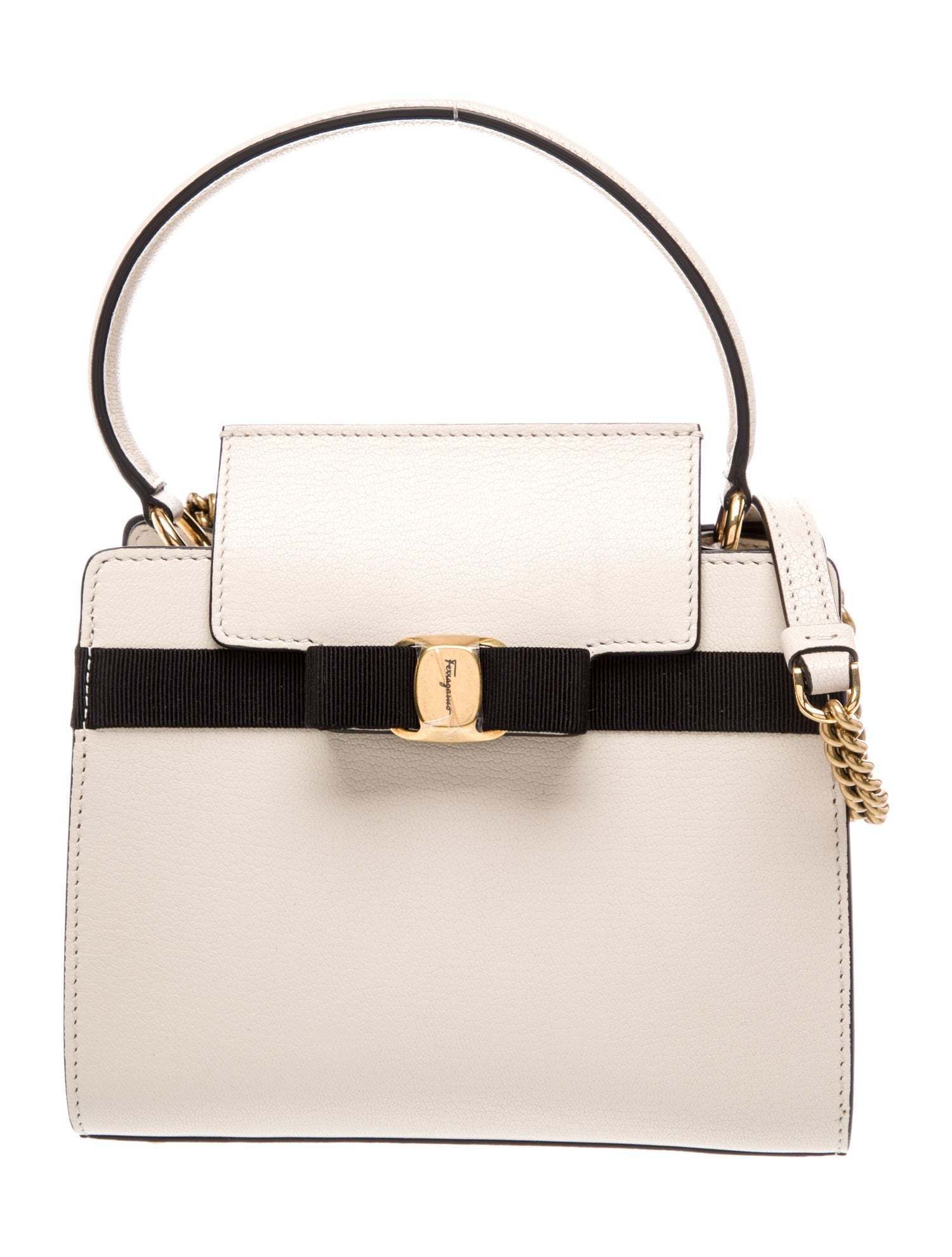 Salvatore Ferragamo Leather Top Handle Bag w/ Tags