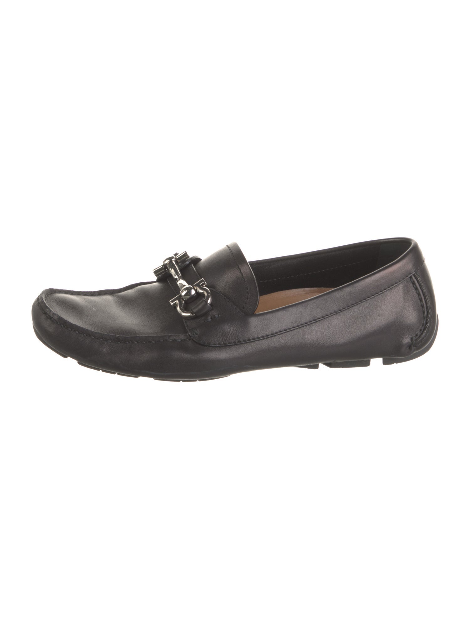 Salvatore Ferragamo Horsebit Accent Leather Loafers