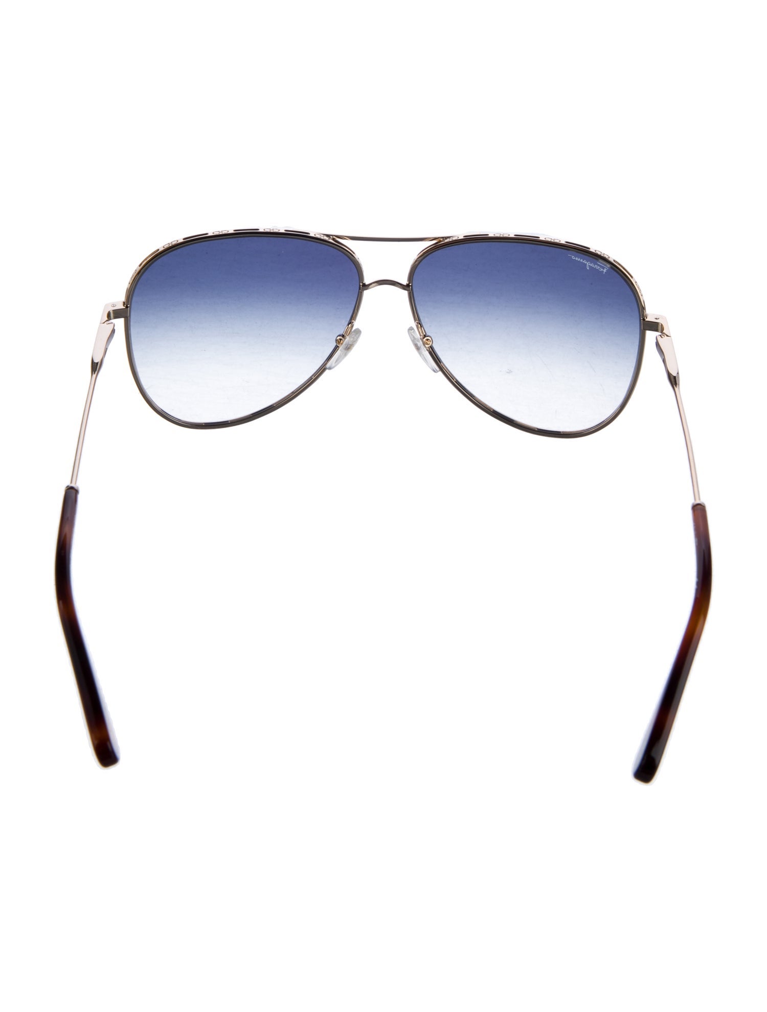 Salvatore Ferragamo Aviator Gradient Sunglasses