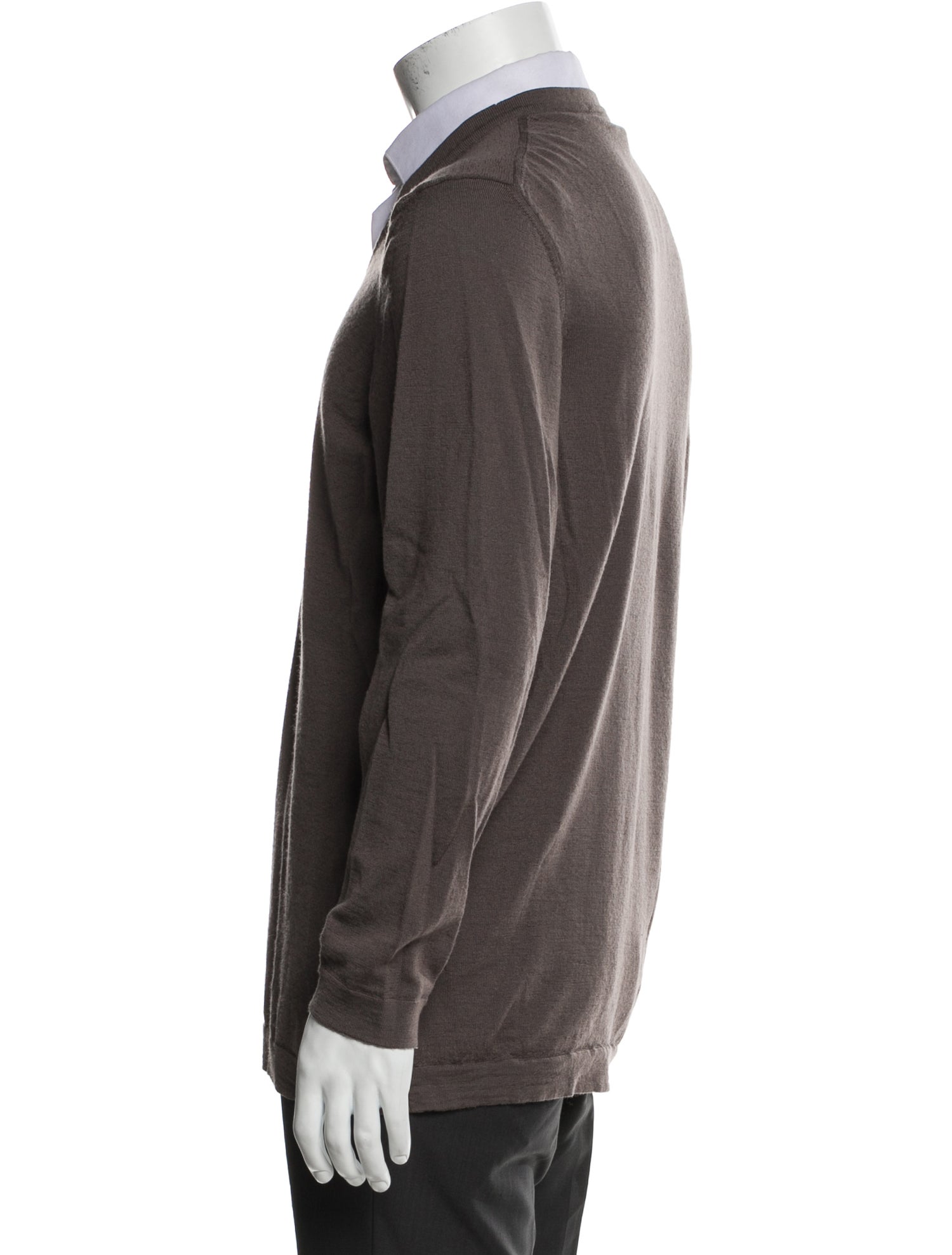 Salvatore Ferragamo Merino Wool V-Neck Cardigan