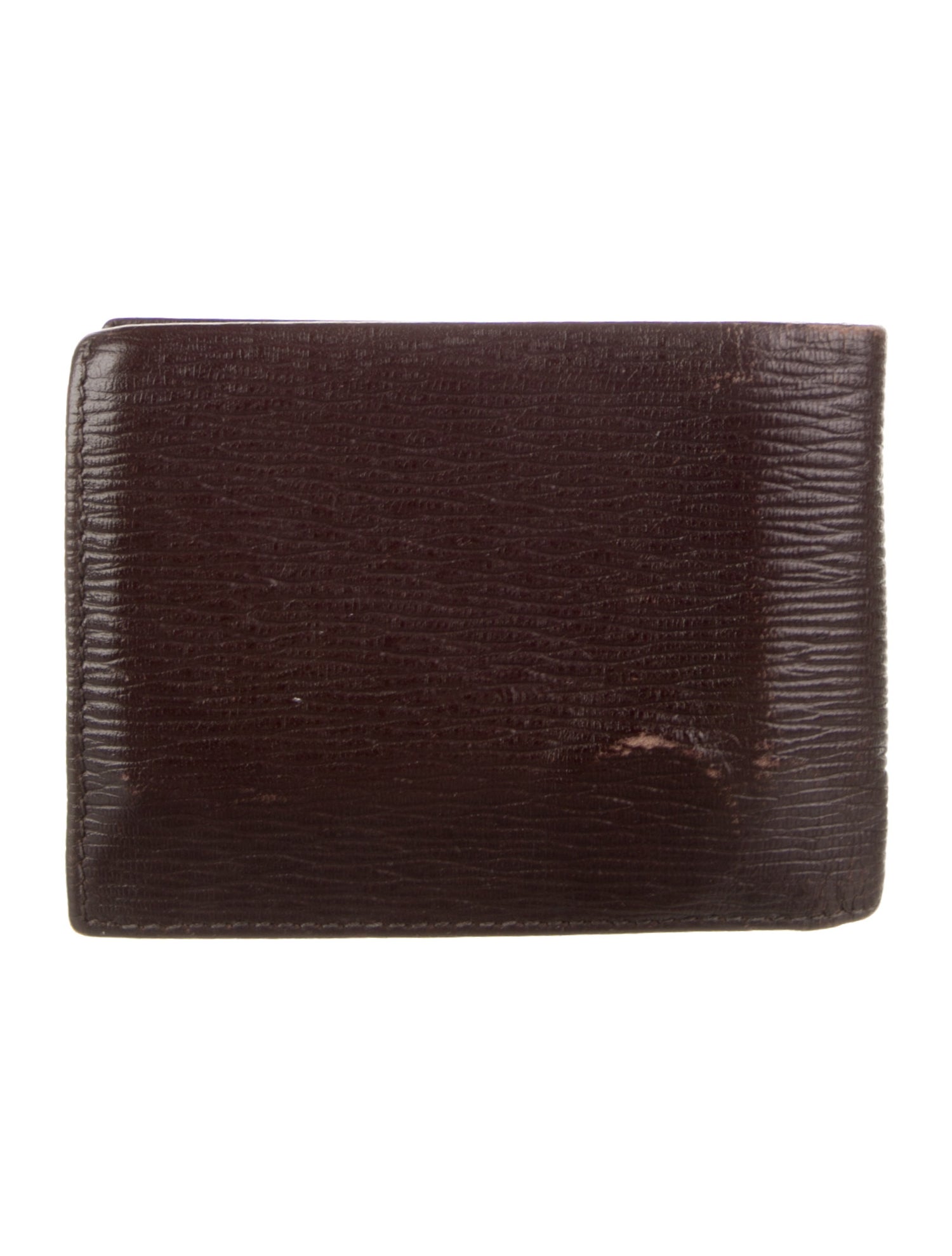 Salvatore Ferragamo Gancini Logo Leather Bifold Wallet
