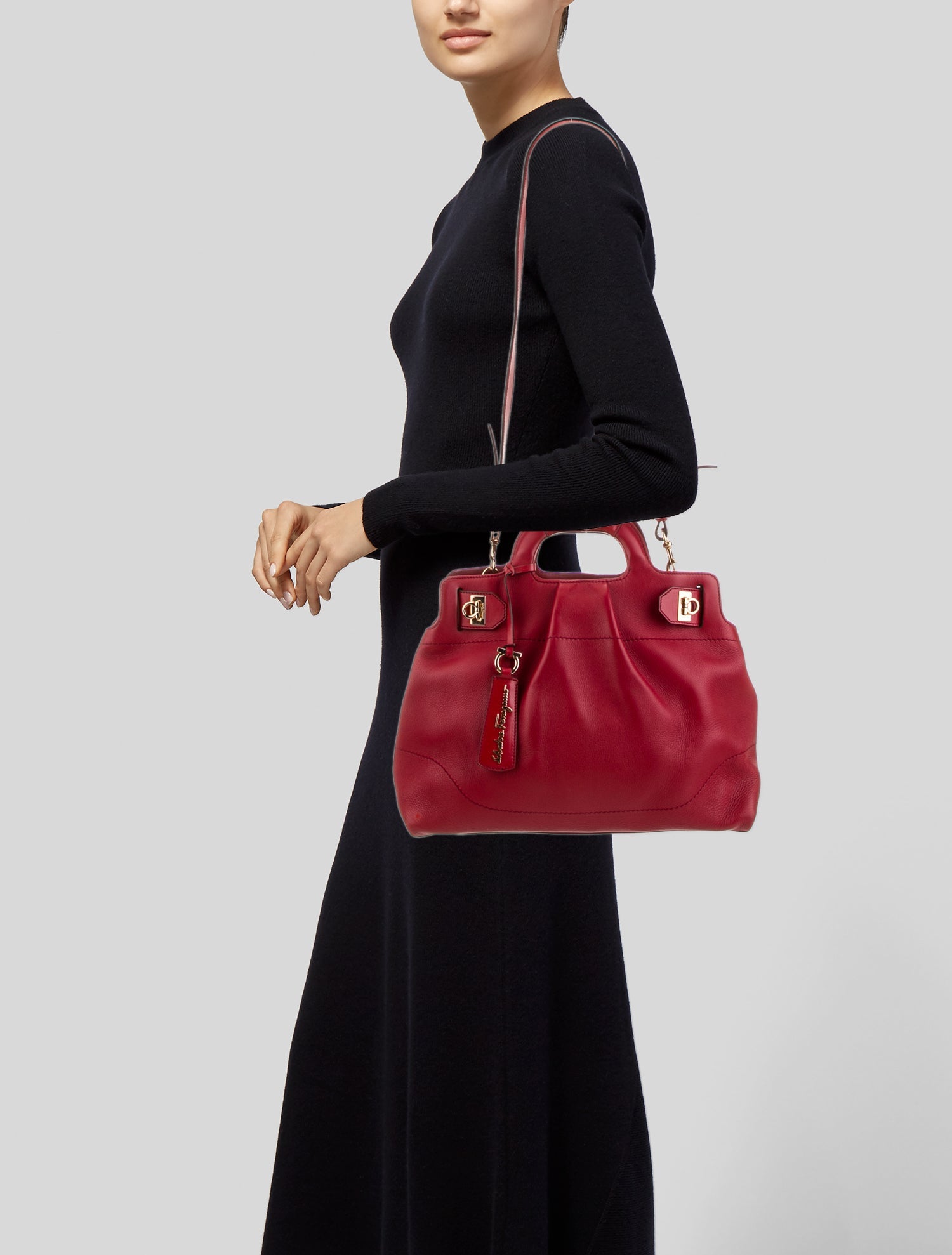 Prada Vitello Daino Bar Handle Bag - Black Handle Bags, Handbags