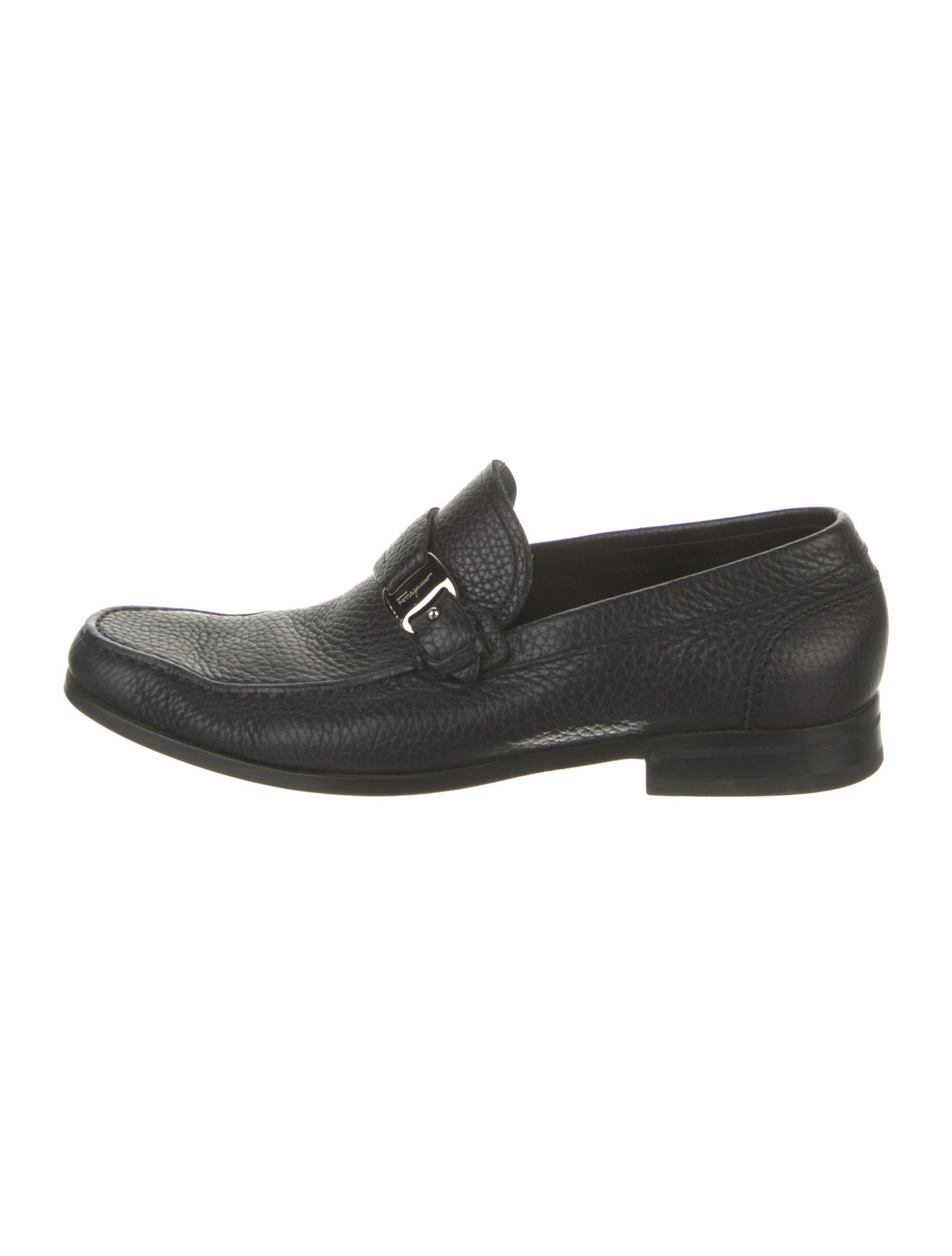 Salvatore Ferragamo Leather Monk Straps