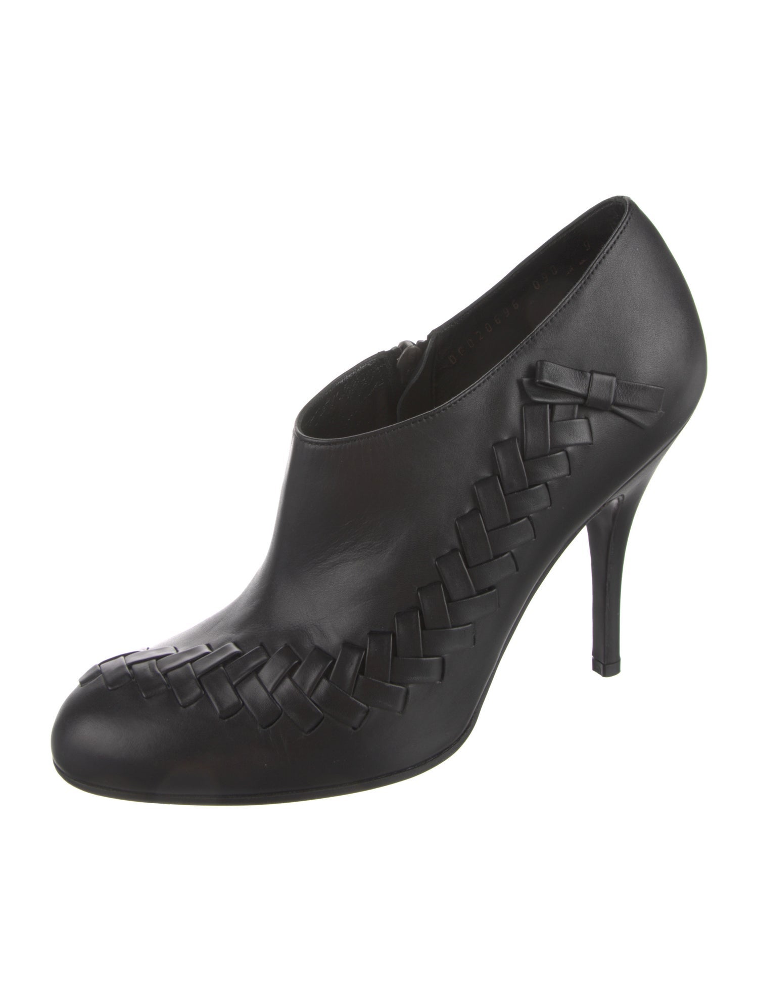 Salvatore Ferragamo Leather Braided Accents Boots