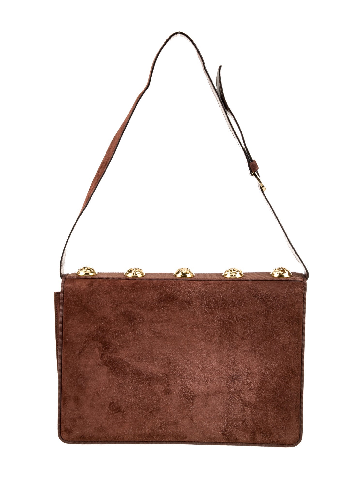 Salvatore Ferragamo Leather Messenger Bag Vintage