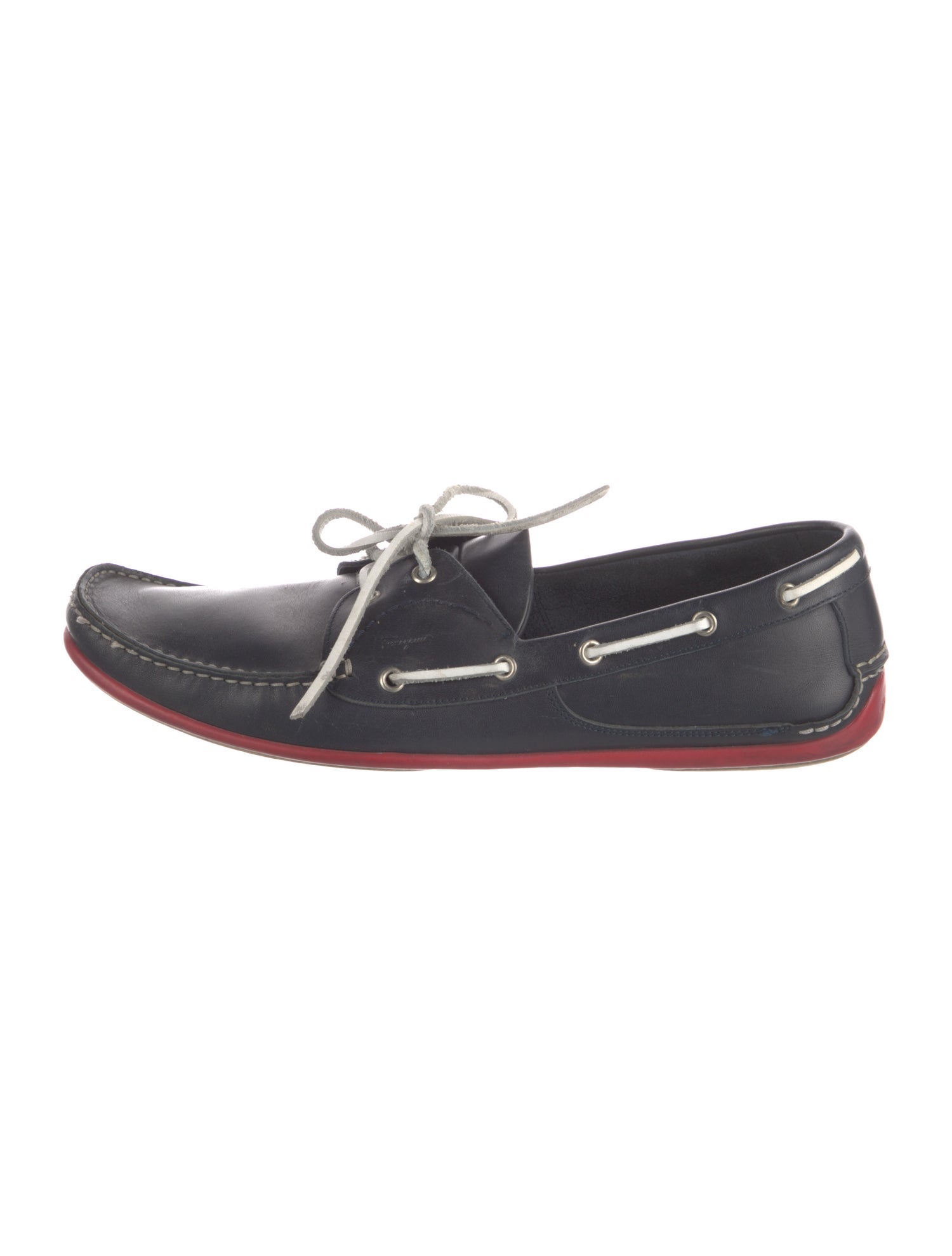Salvatore Ferragamo Leather Boat Shoes