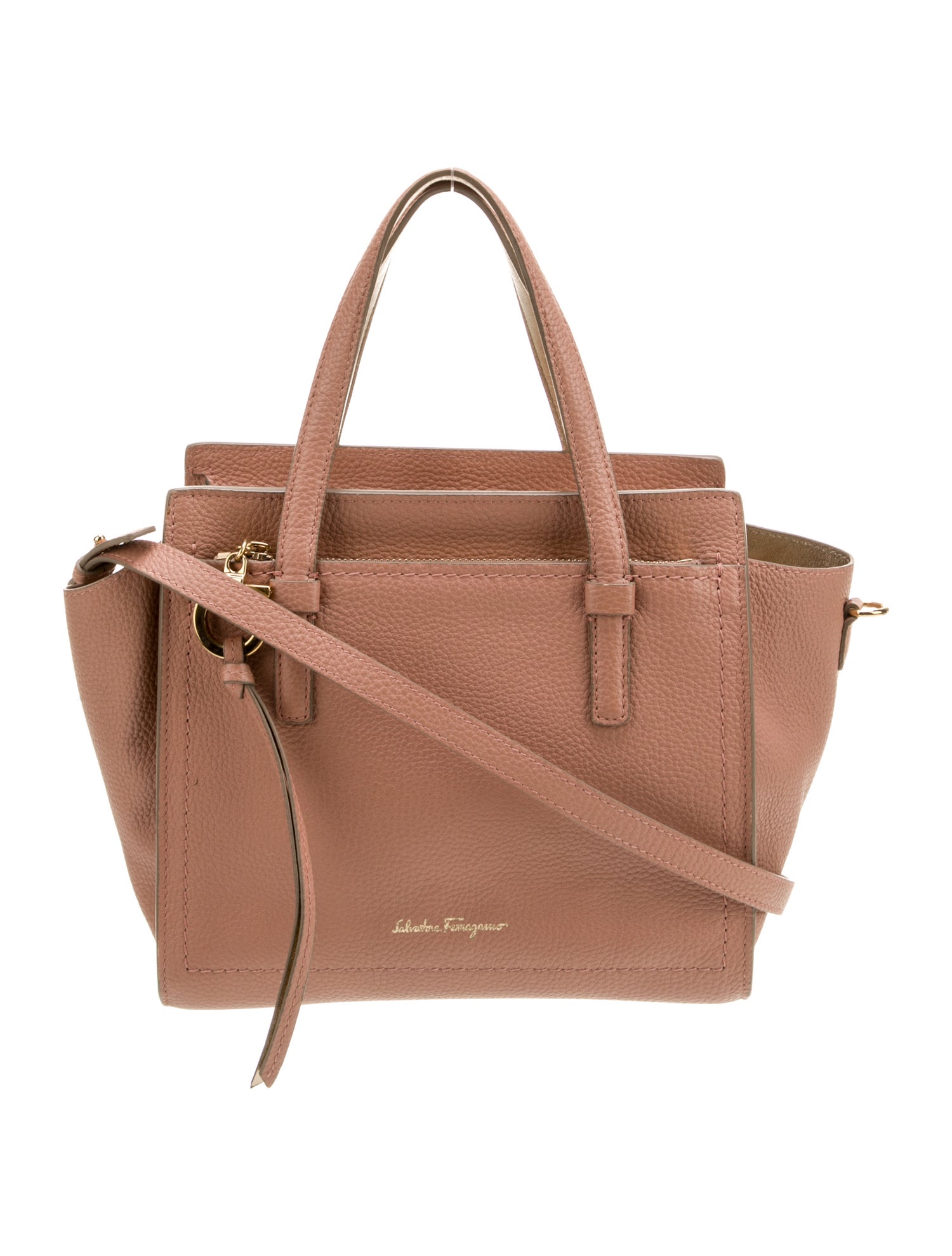 Salvatore Ferragamo Leather Top Handle Bag