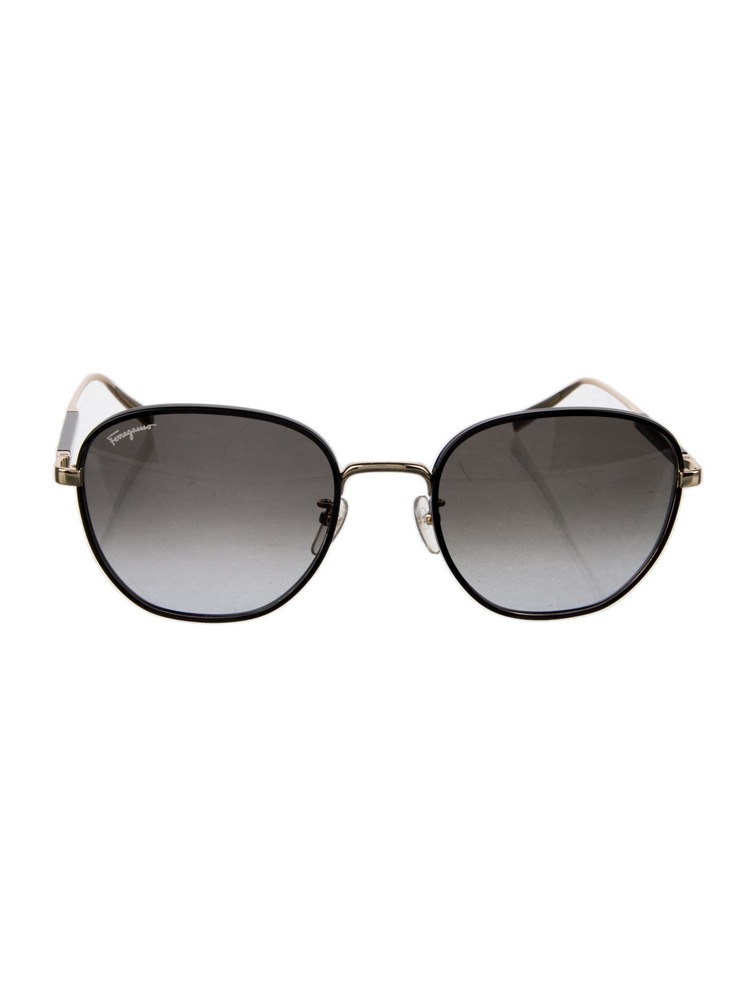 Salvatore Ferragamo Round Gradient Sunglasses