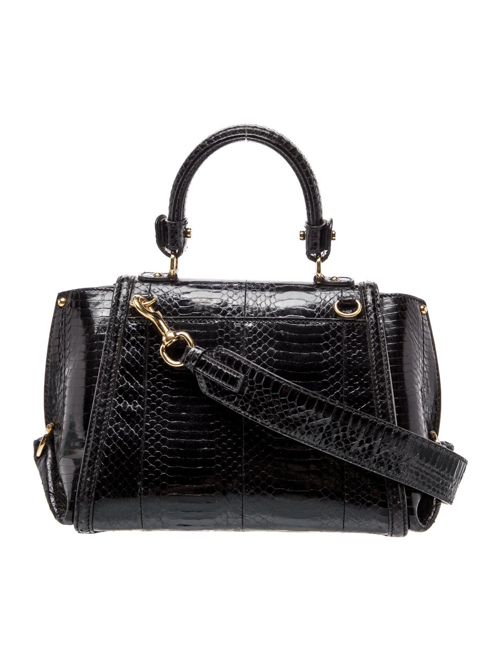 Salvatore Ferragamo Python Top Handle Bag - image 4