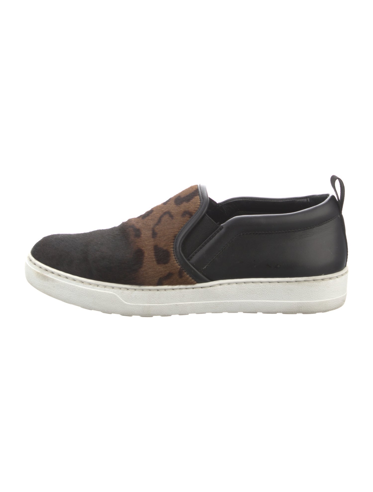 Salvatore Ferragamo Ponyhair Animal Print Sneakers