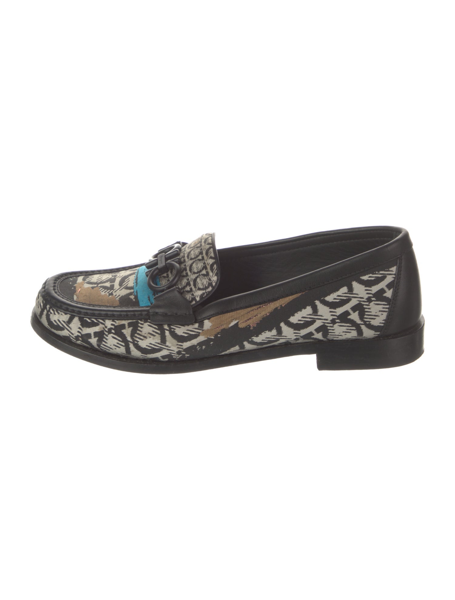Salvatore Ferragamo Leather Patterned Loafers