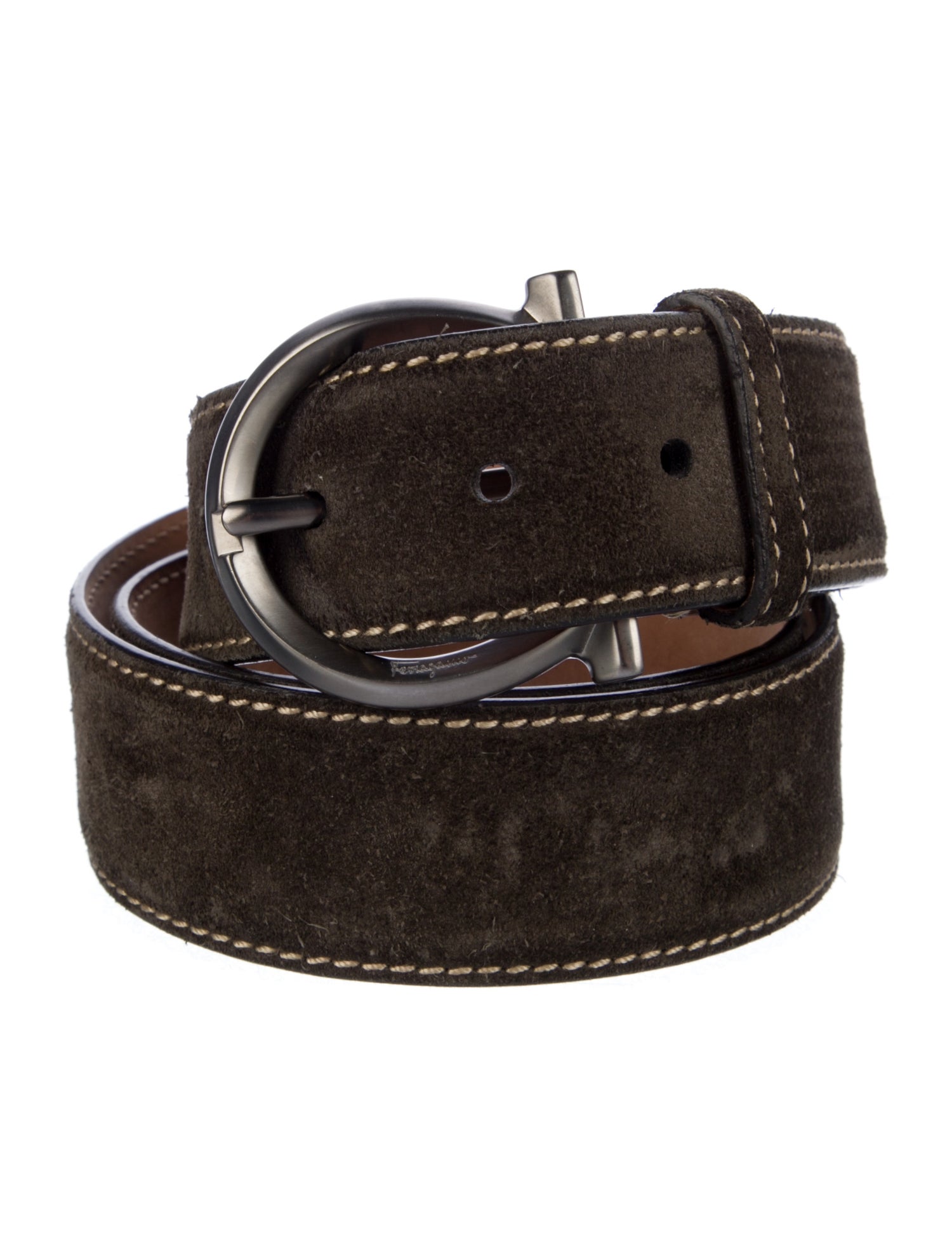 Salvatore Ferragamo Suede Belt