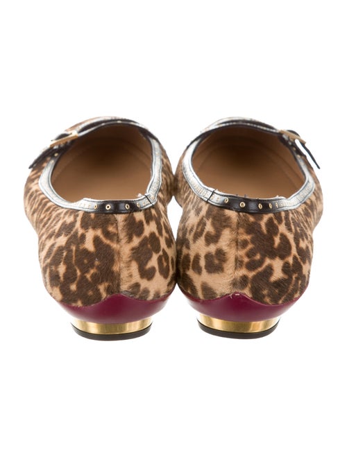 Salvatore Ferragamo Ponyhair Leopard Print Flats