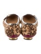Salvatore Ferragamo Ponyhair Leopard Print Flats
