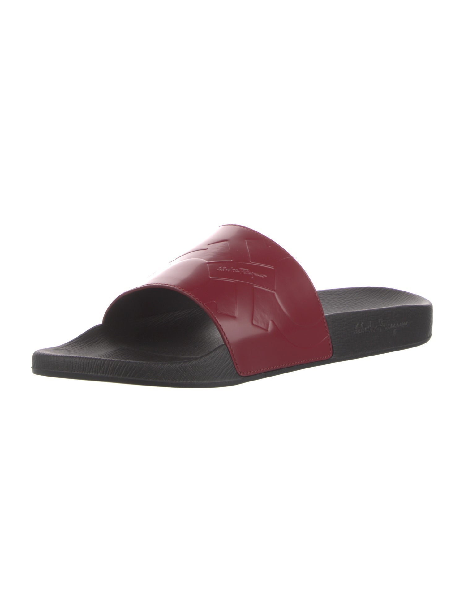 Salvatore Ferragamo Patent Leather Slides