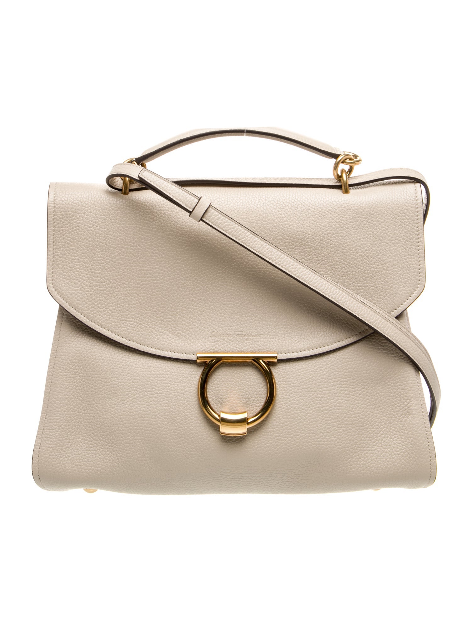 Salvatore Ferragamo Leather Top Handle Bag