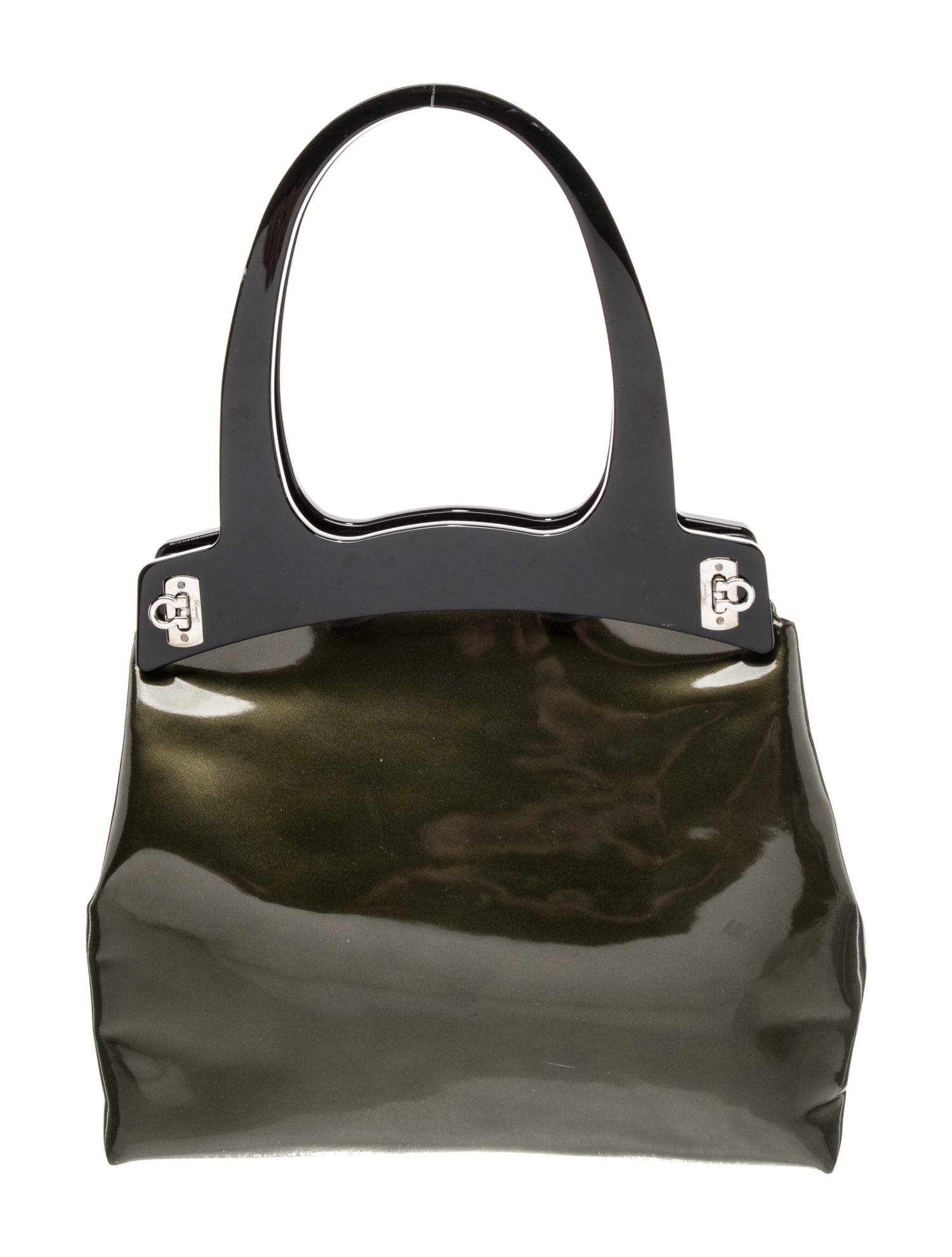 Salvatore Ferragamo Patent Leather Shoulder Bag