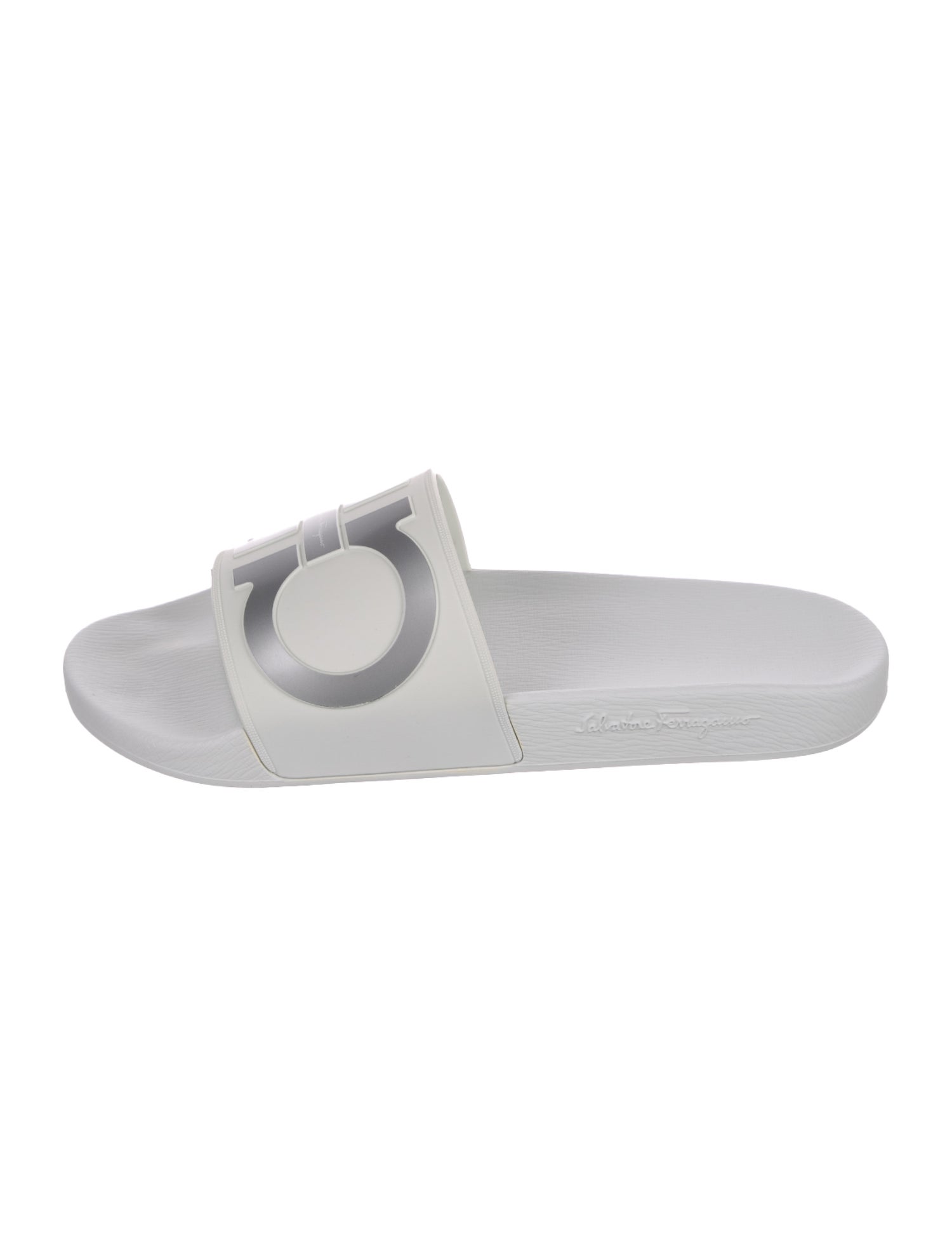 Salvatore Ferragamo Rubber Graphic Print Slides