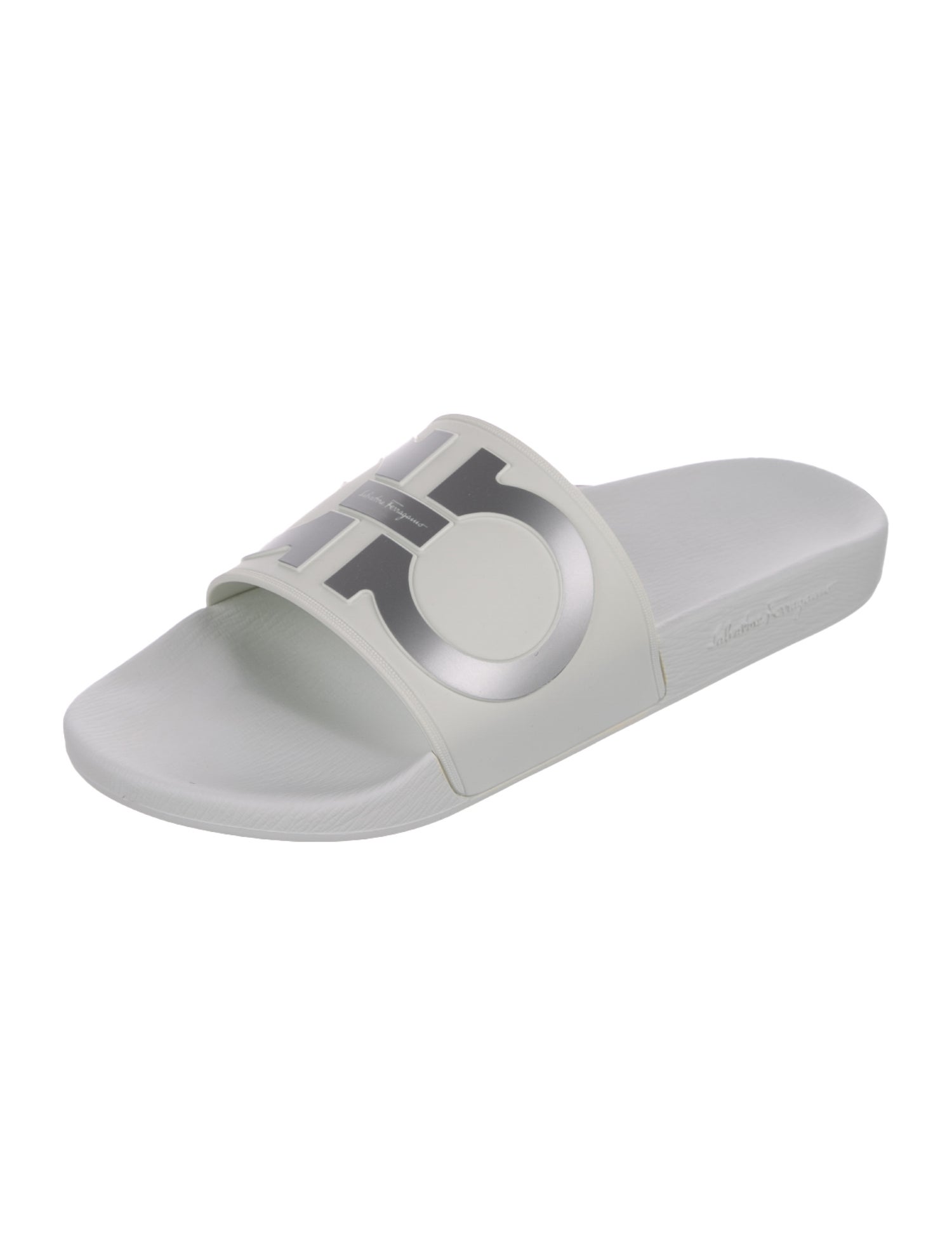Salvatore Ferragamo Rubber Graphic Print Slides