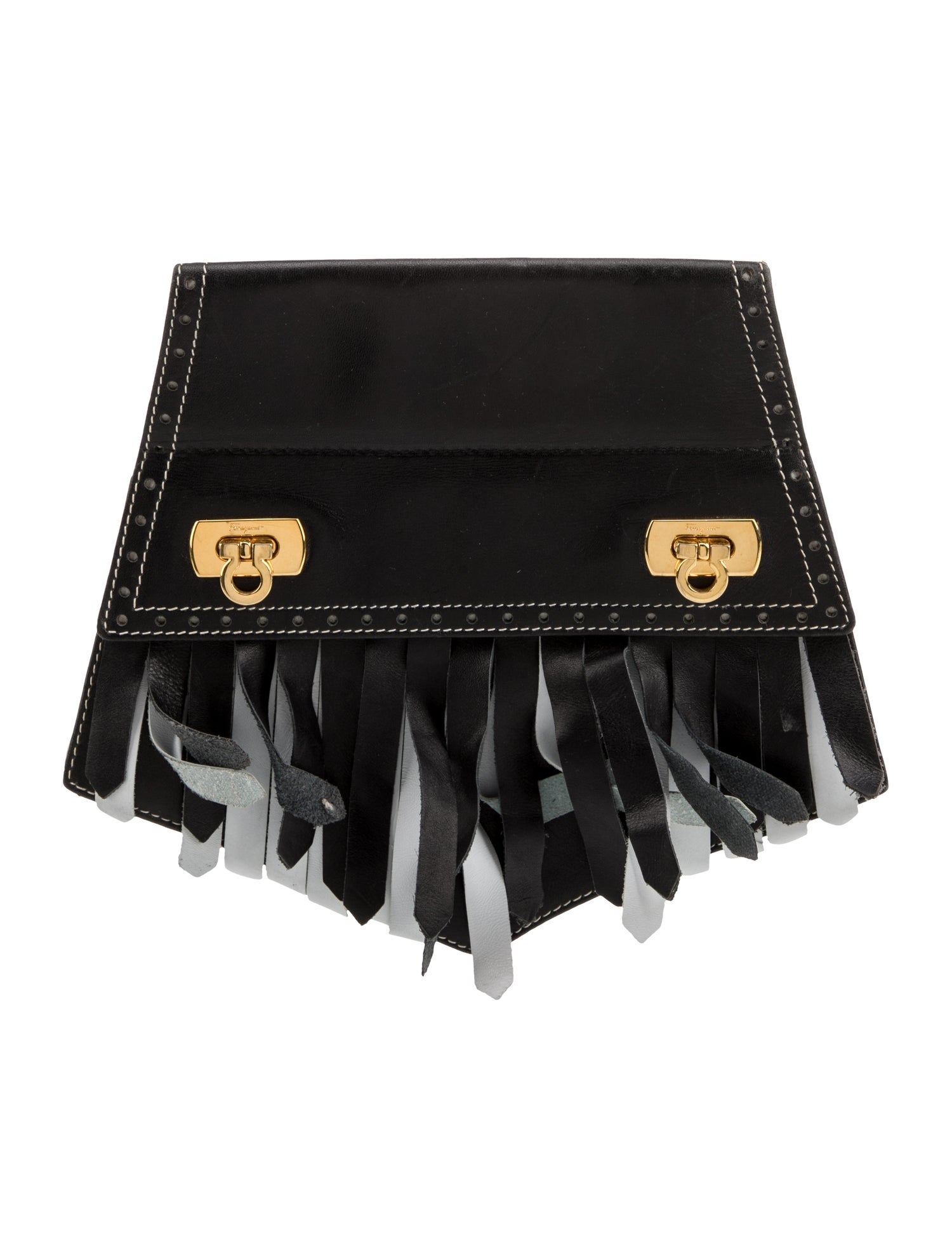 Salvatore Ferragamo Leather Clutch