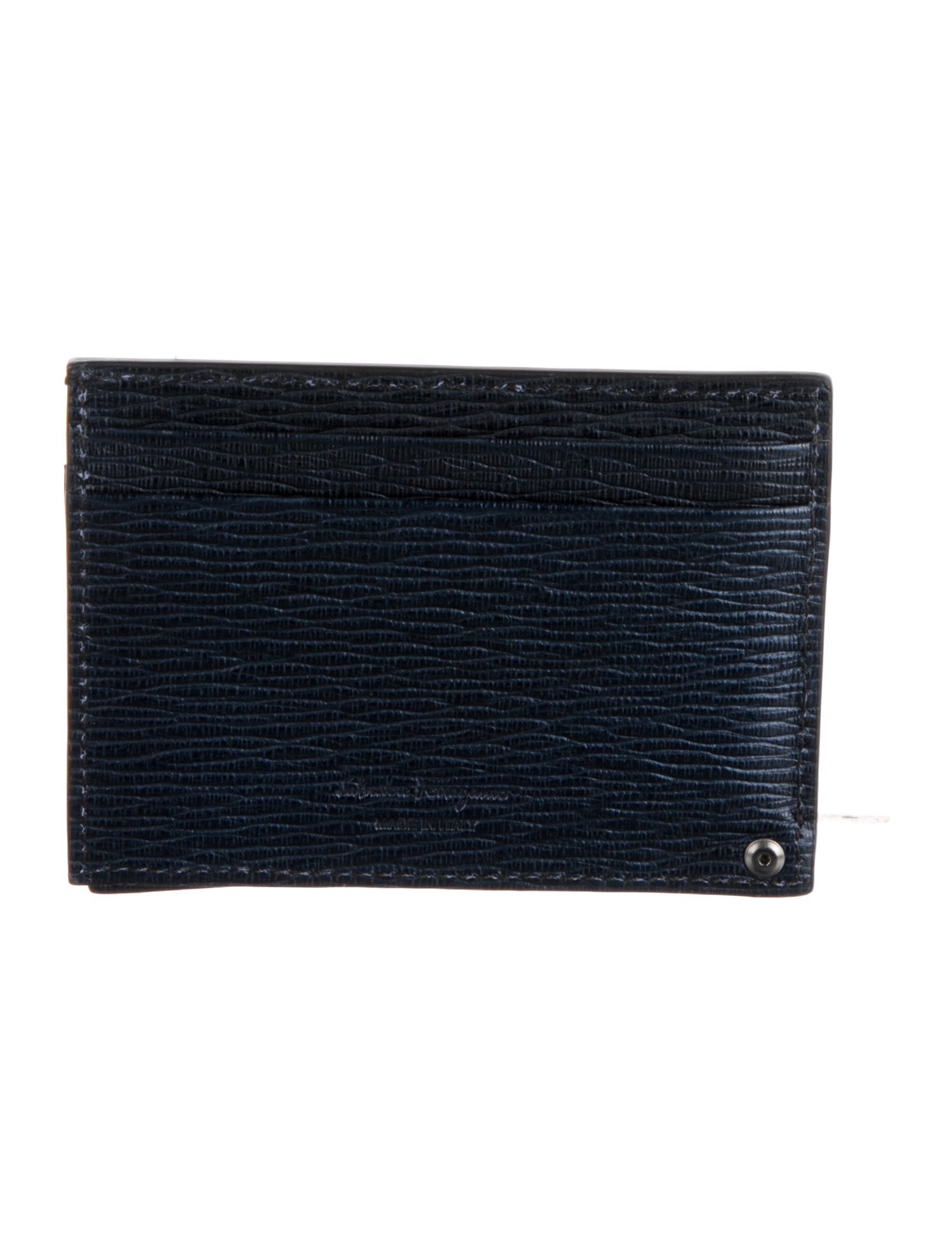 Salvatore Ferragamo Gancini Logo Leather Bifold Wallet