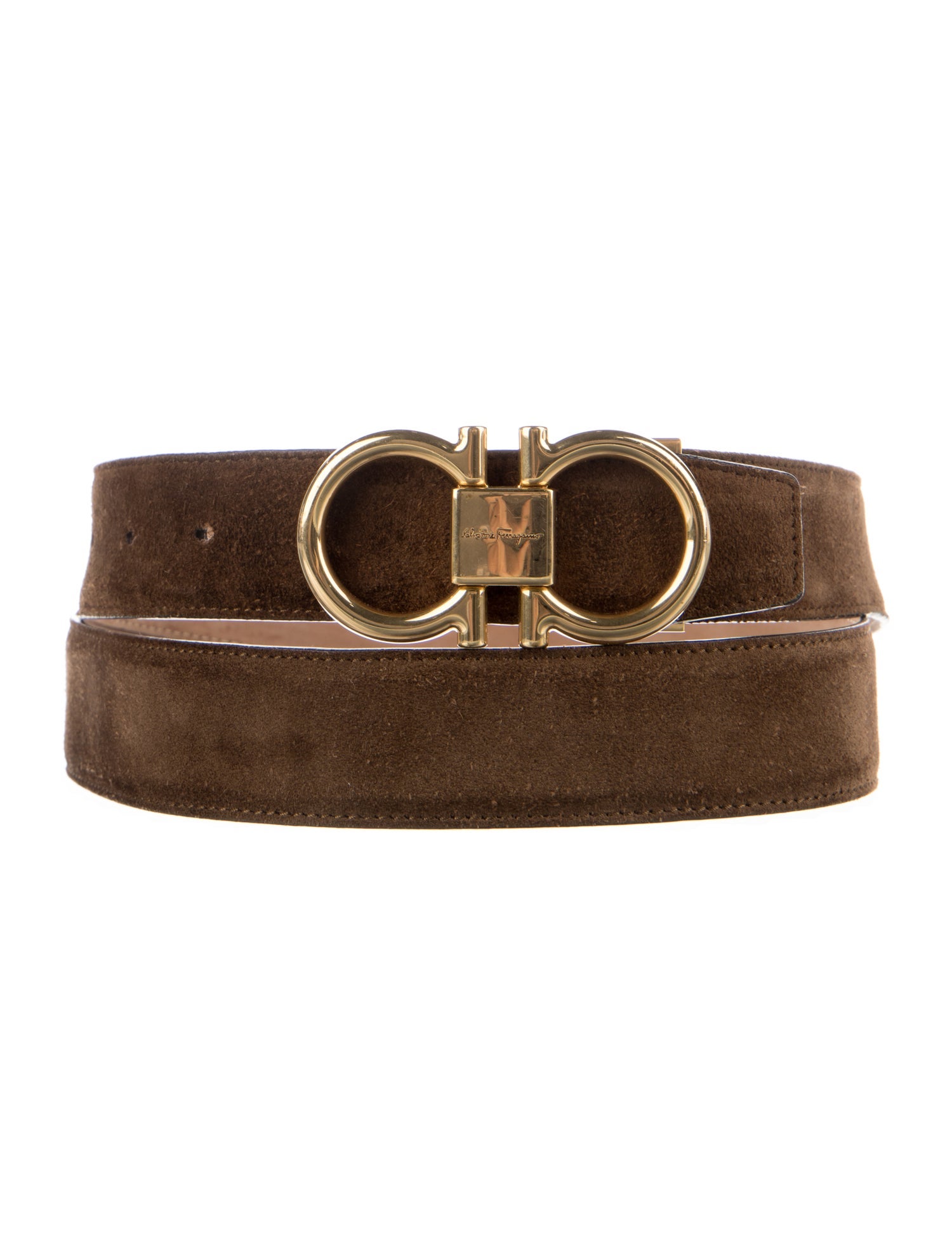 Salvatore Ferragamo Suede Belt