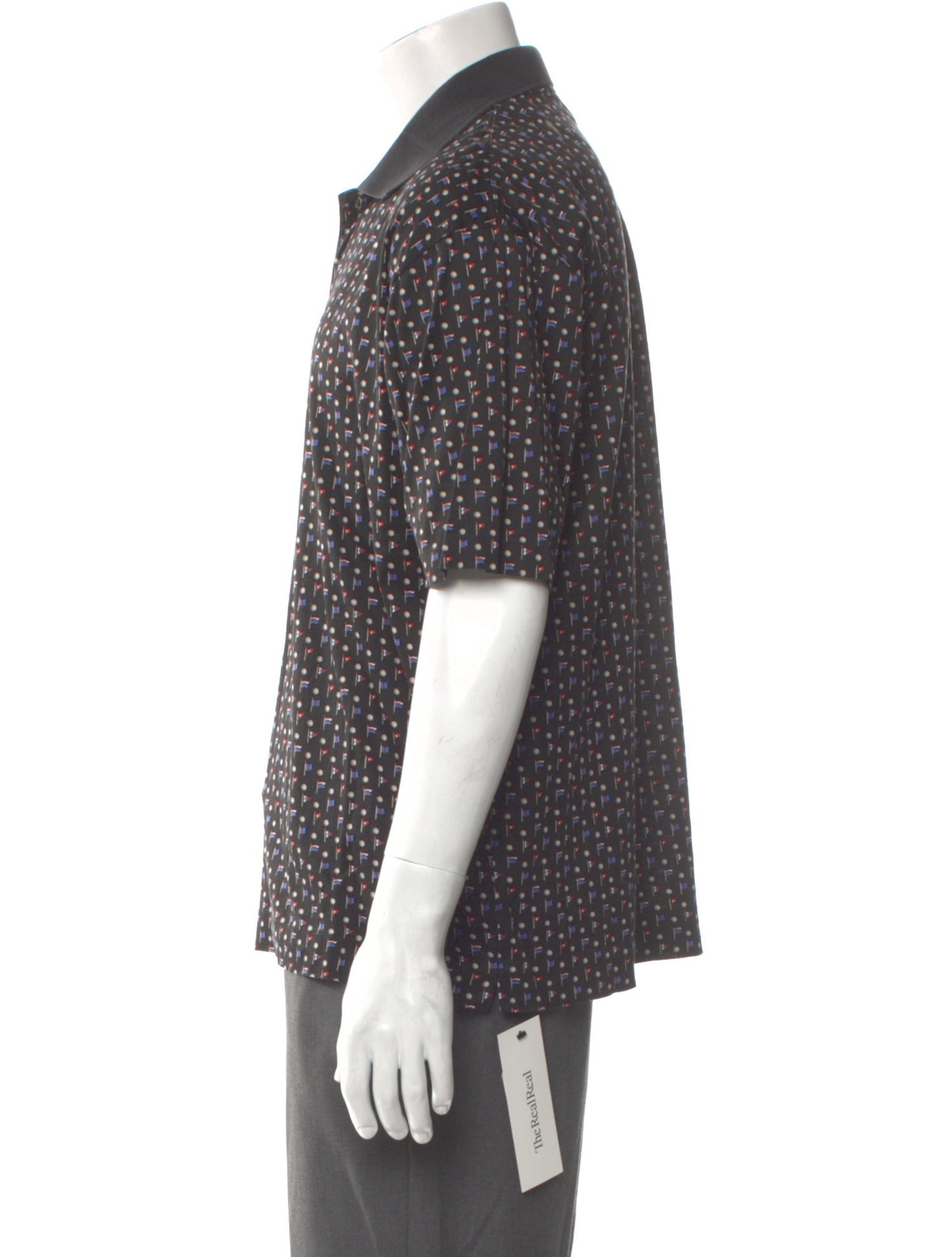 Salvatore Ferragamo Printed Crew Neck Polo Shirt