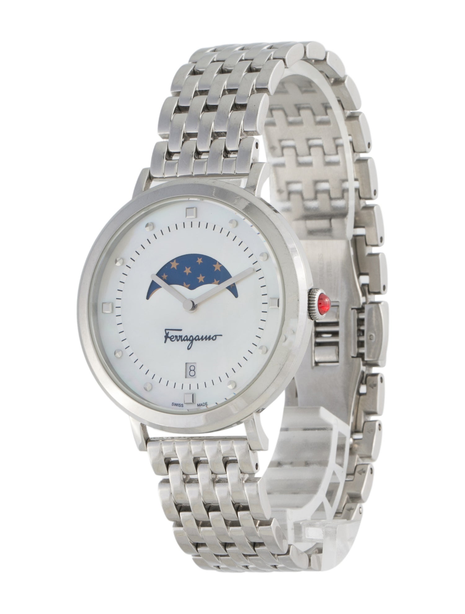 Salvatore Ferragamo Logomania Moon Phase Watch