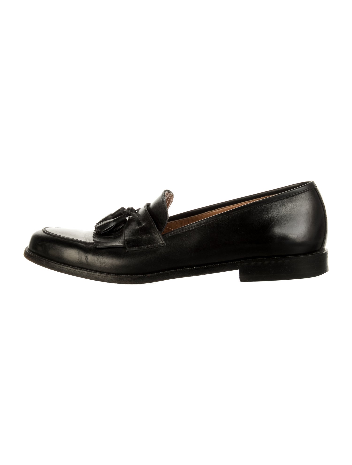 Salvatore Ferragamo Gancini Logo Leather Dress Loafers