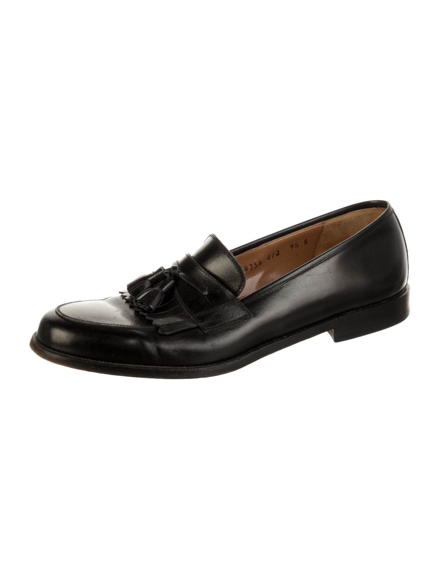 Salvatore Ferragamo Gancini Logo Leather Dress Loafers